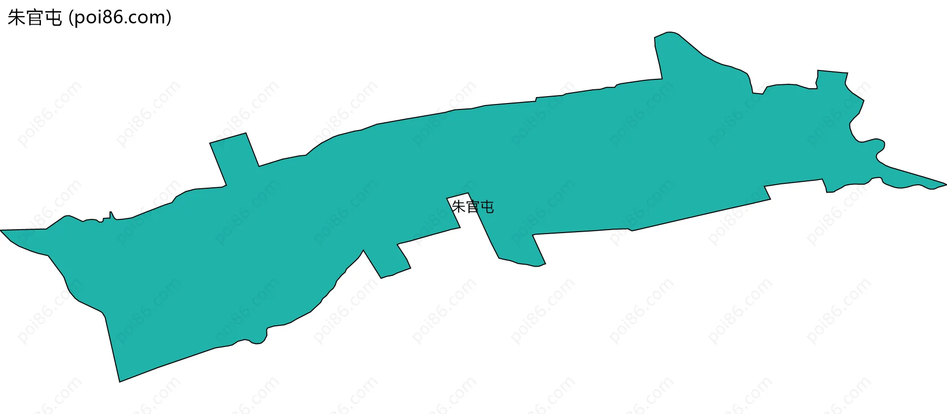 朱官屯边界地图