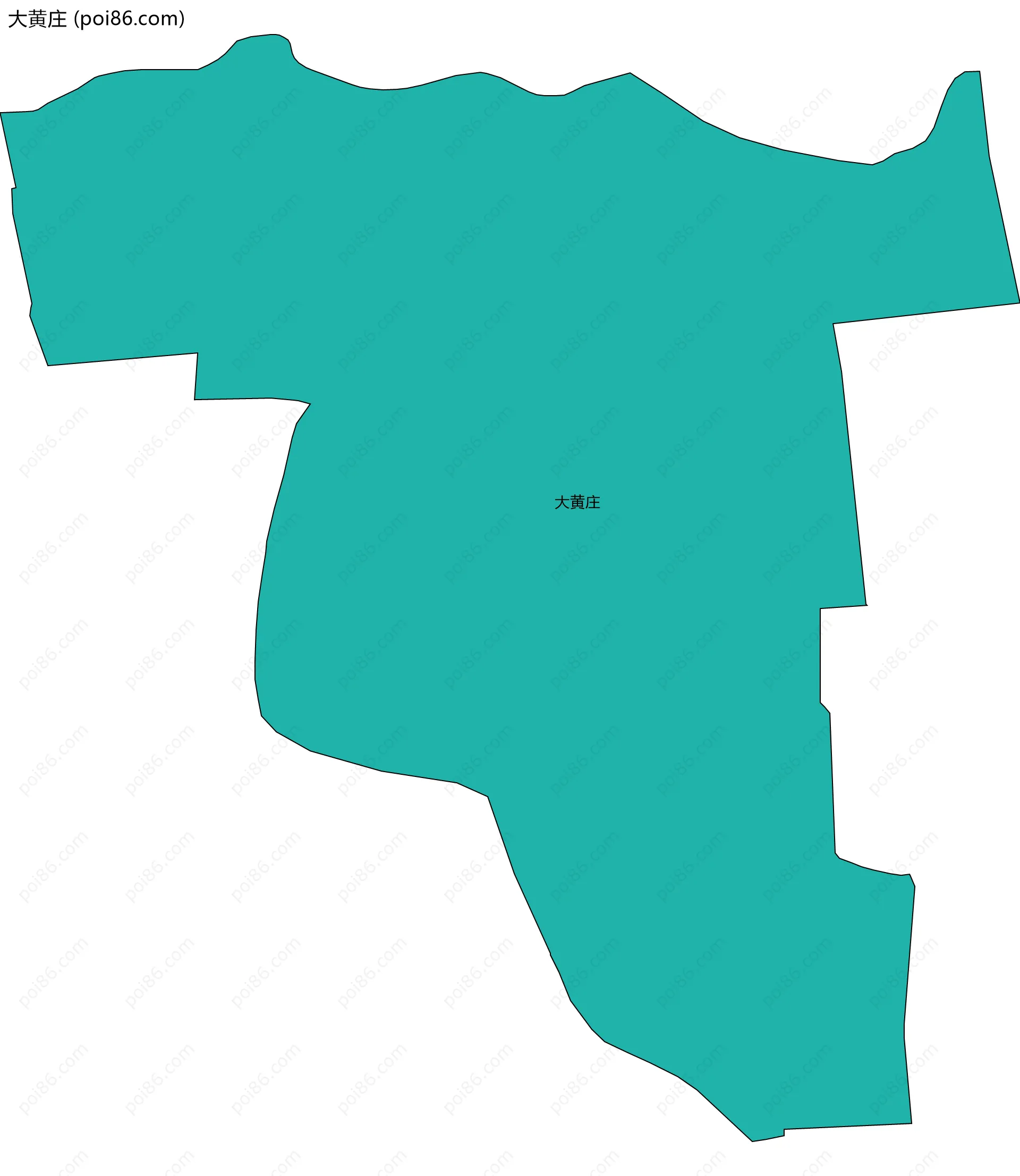 大黄庄边界地图