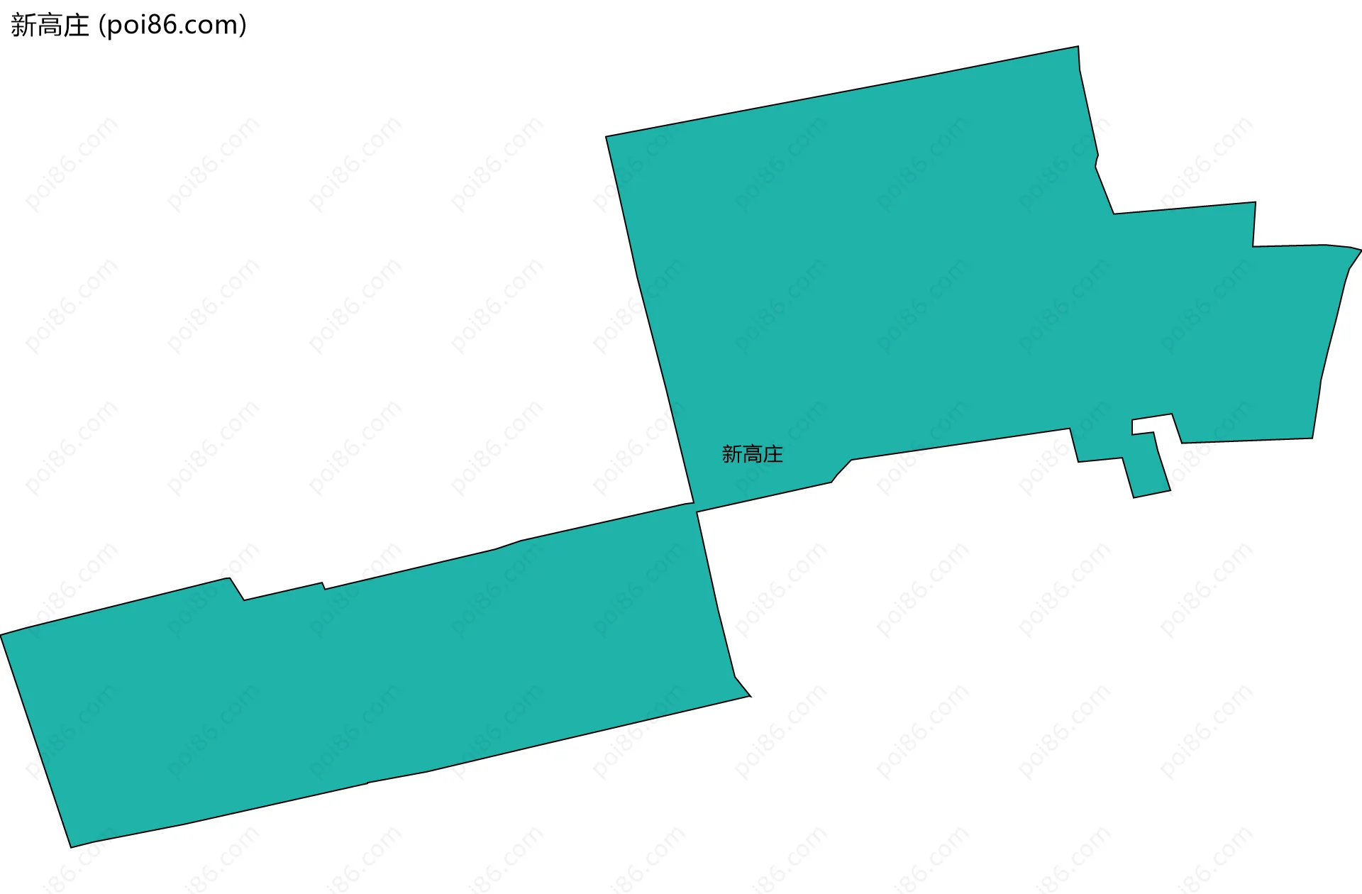 新高庄边界地图