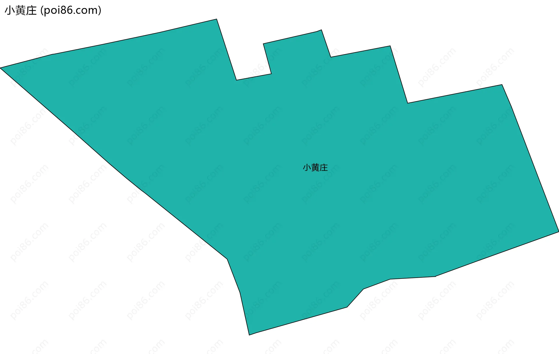 小黄庄边界地图