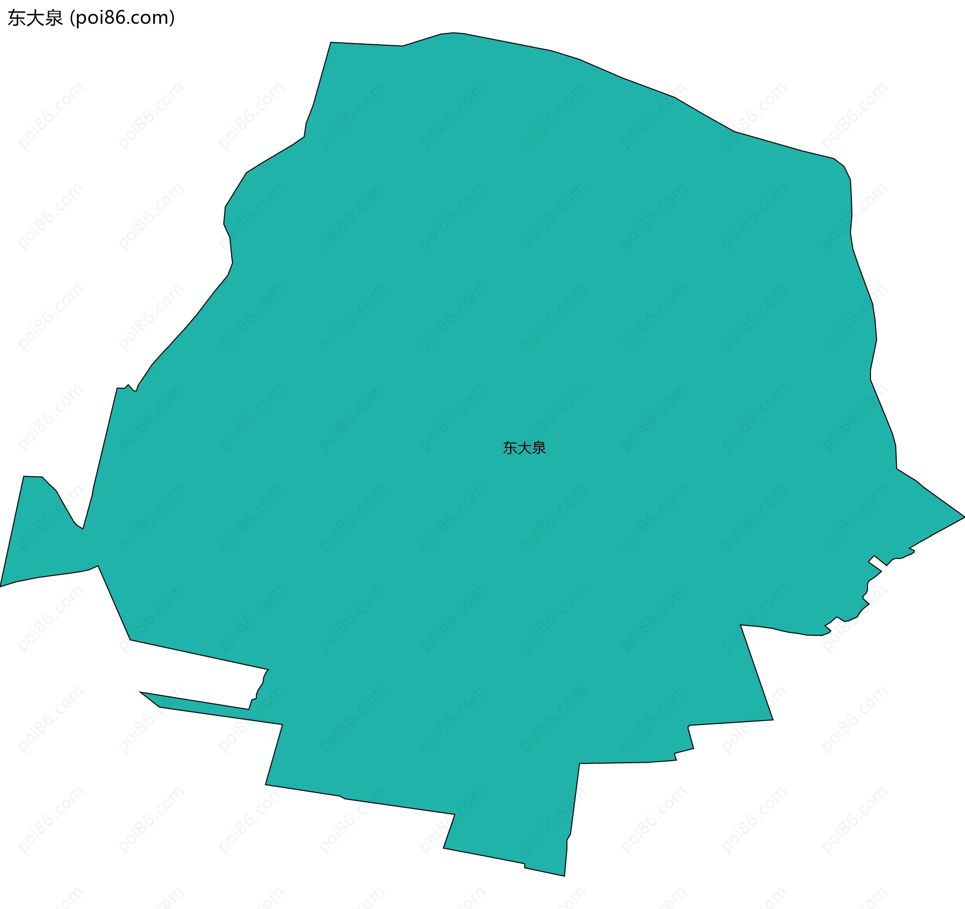 东大泉边界地图