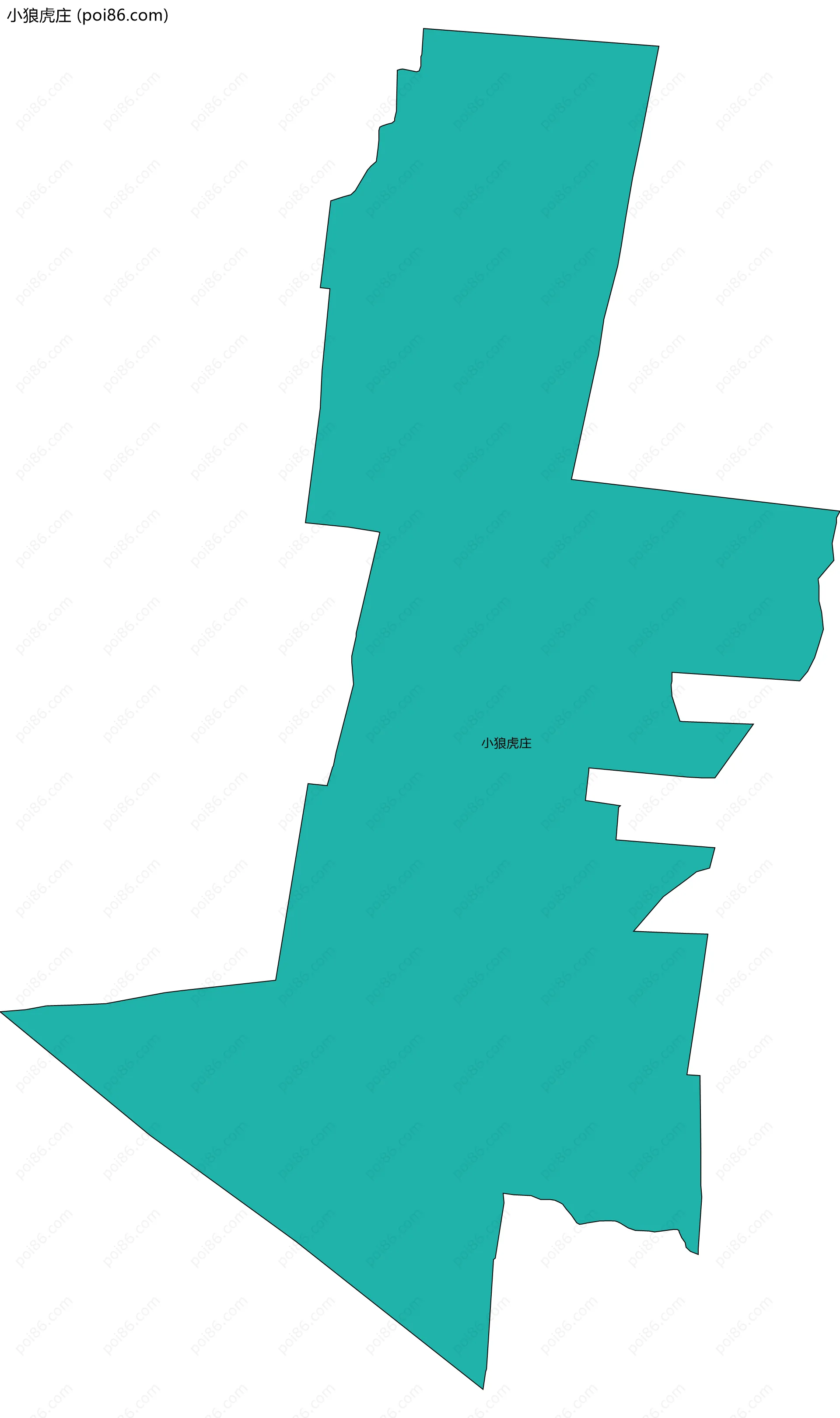 小狼虎庄边界地图