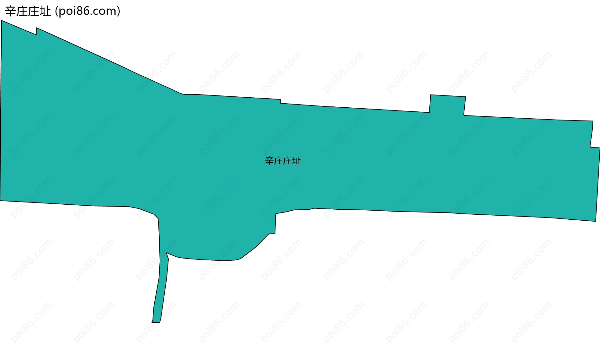 辛庄庄址边界地图