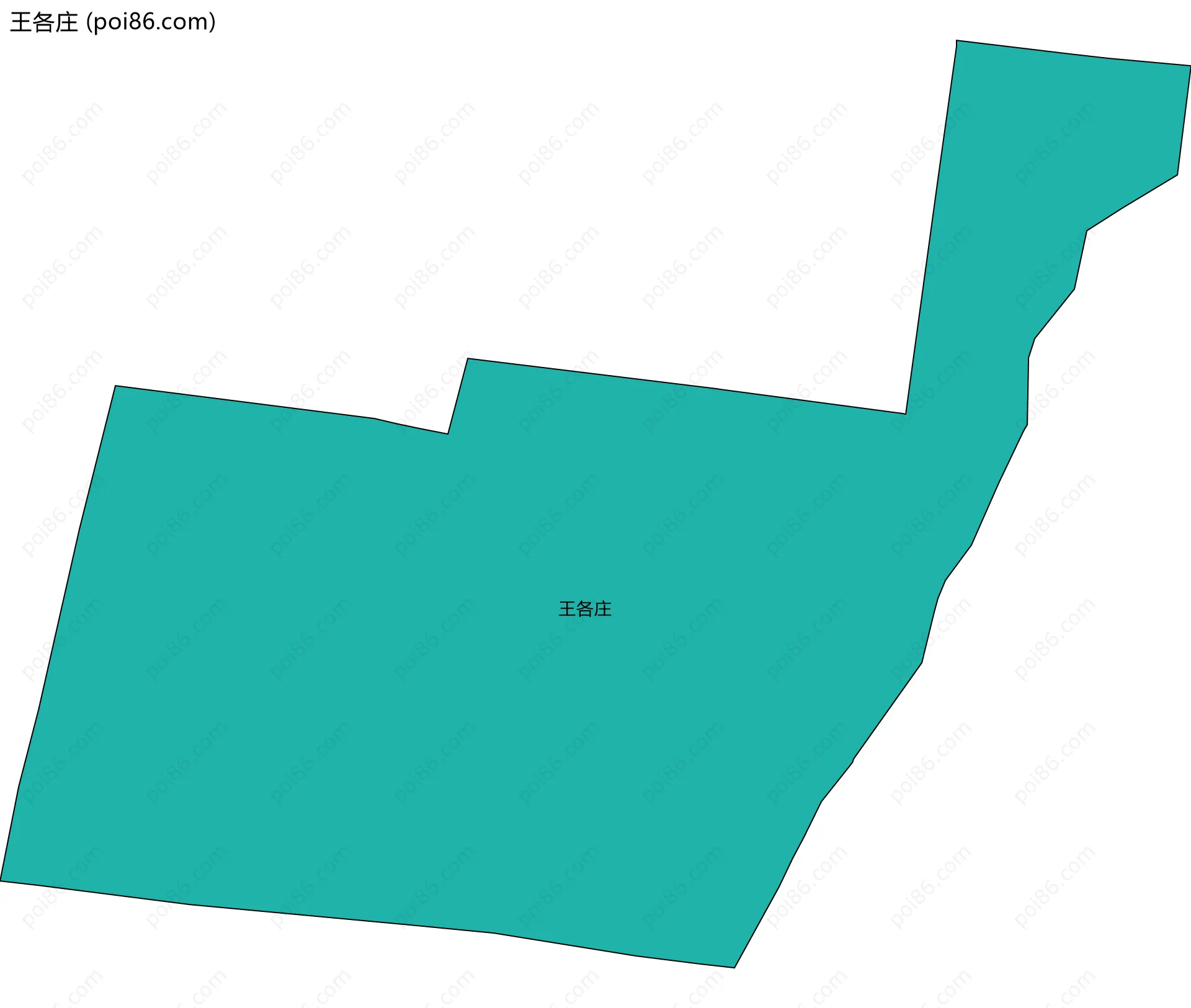 王各庄边界地图