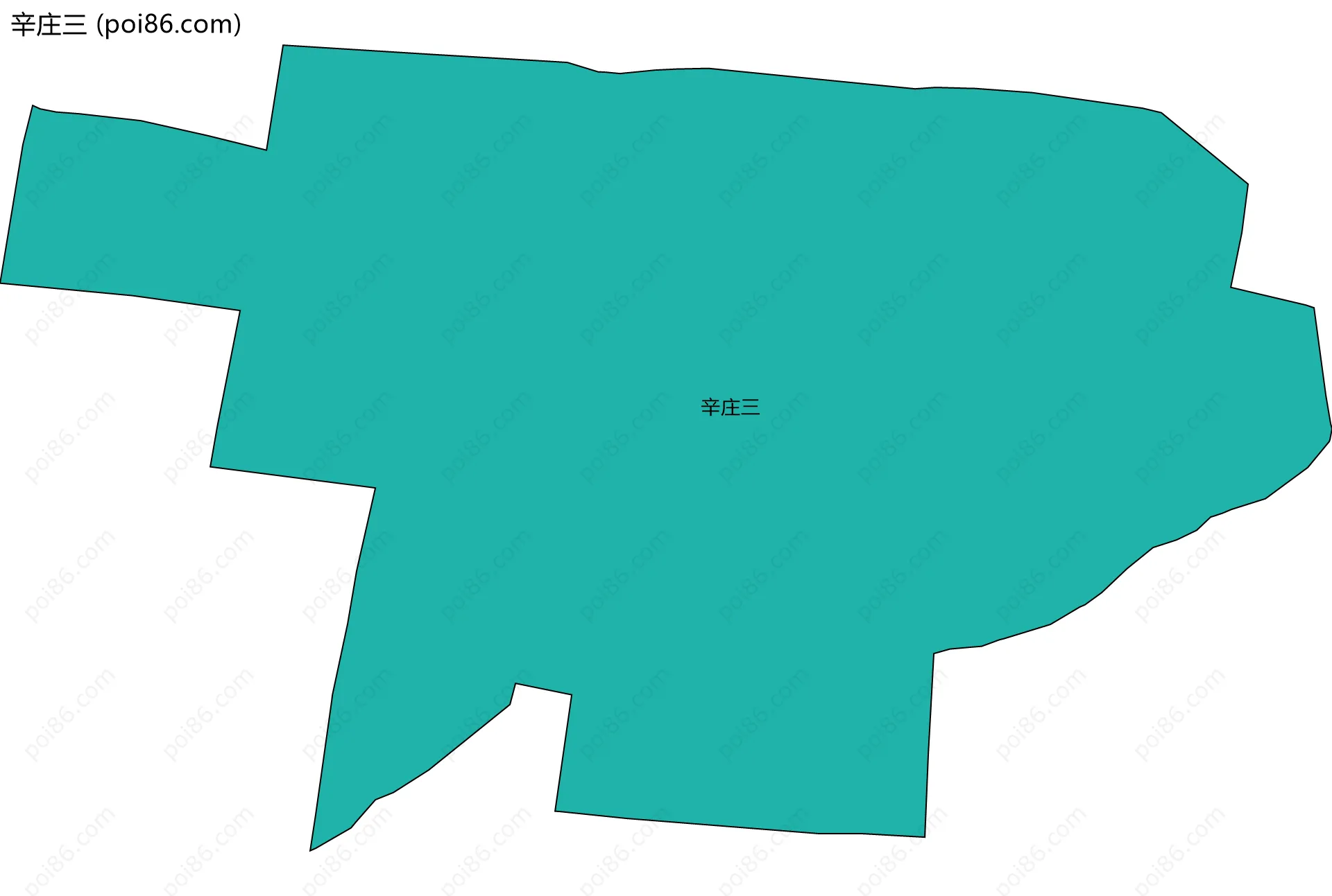 辛庄三边界地图