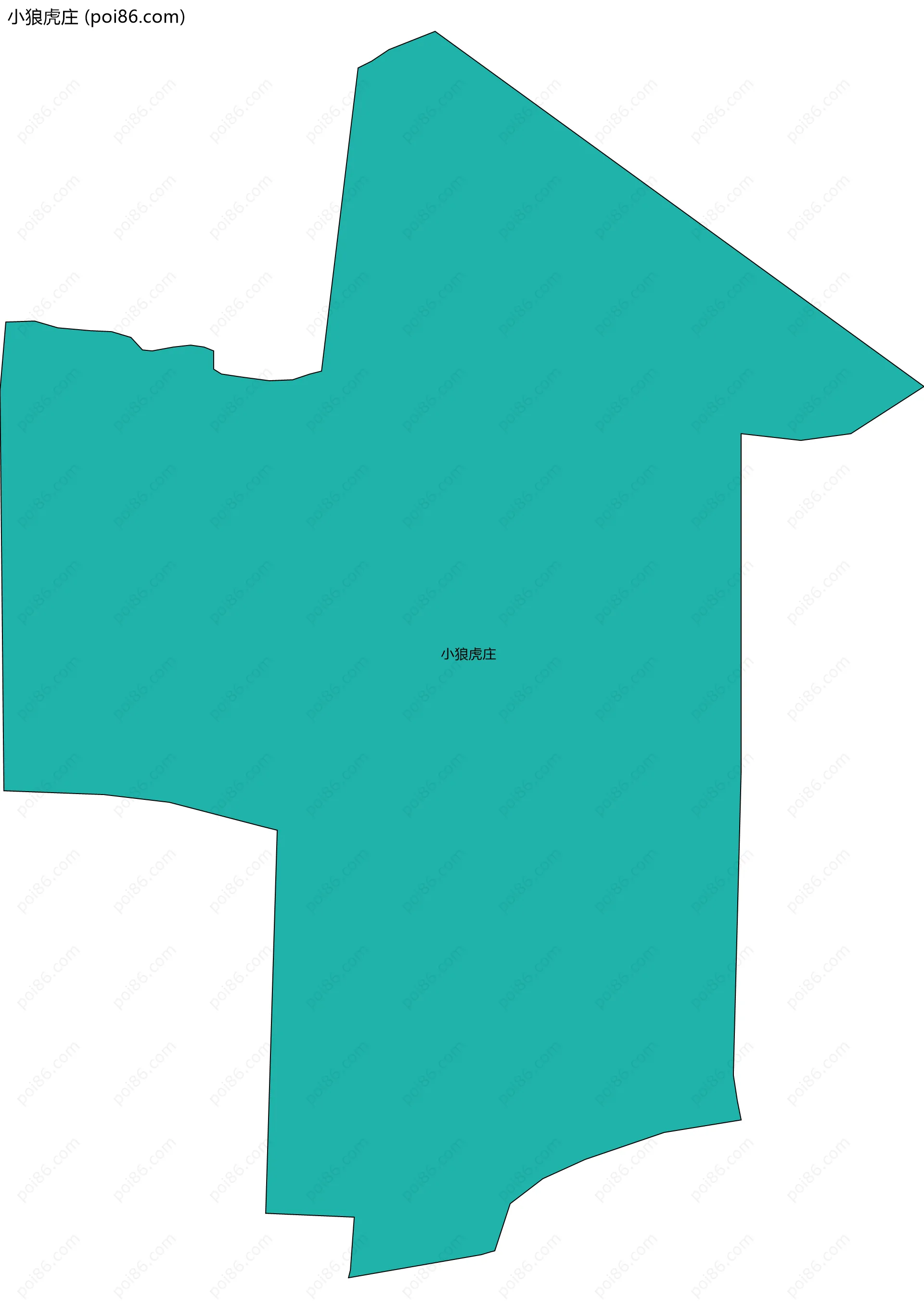 小狼虎庄边界地图