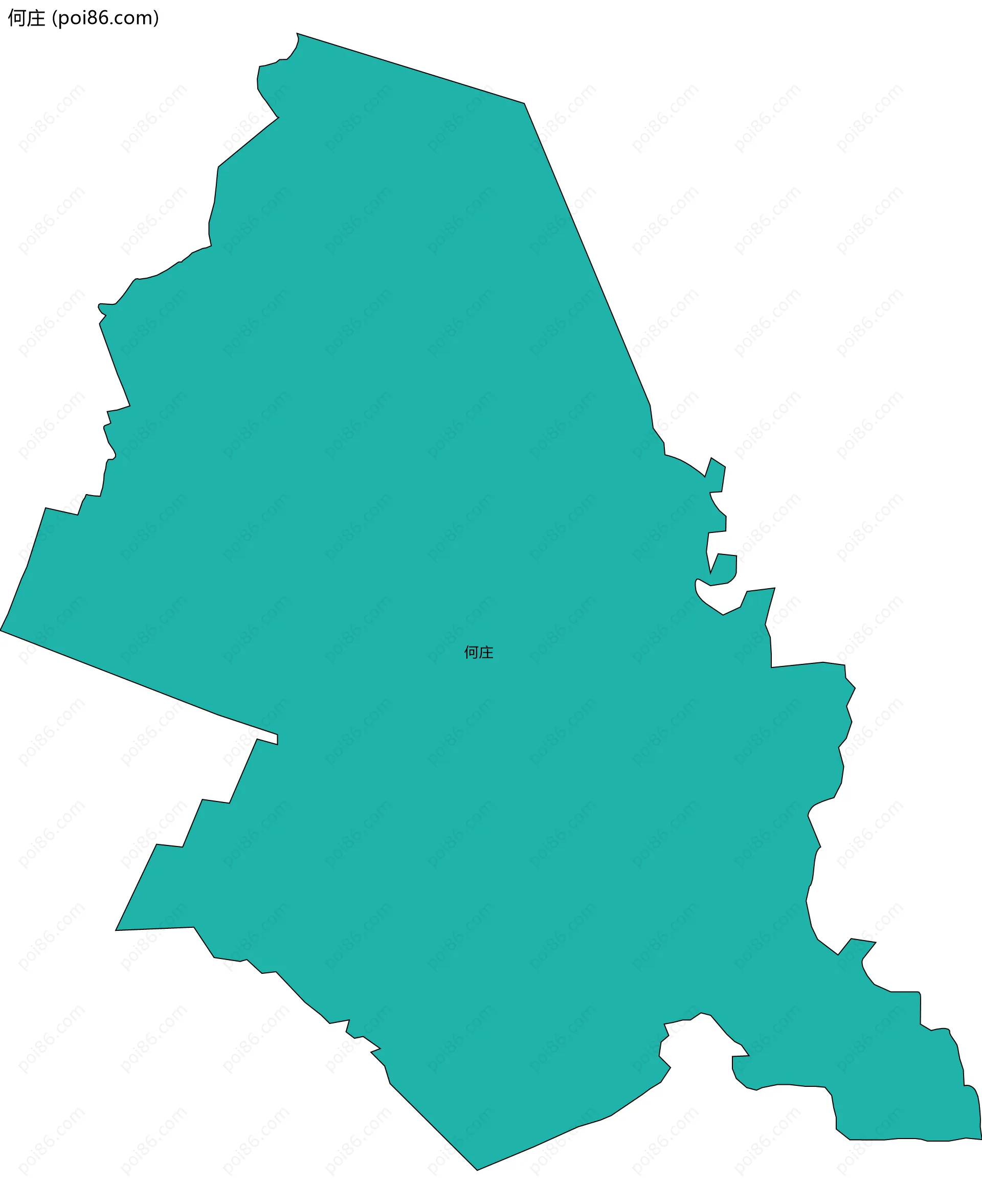 何庄边界地图