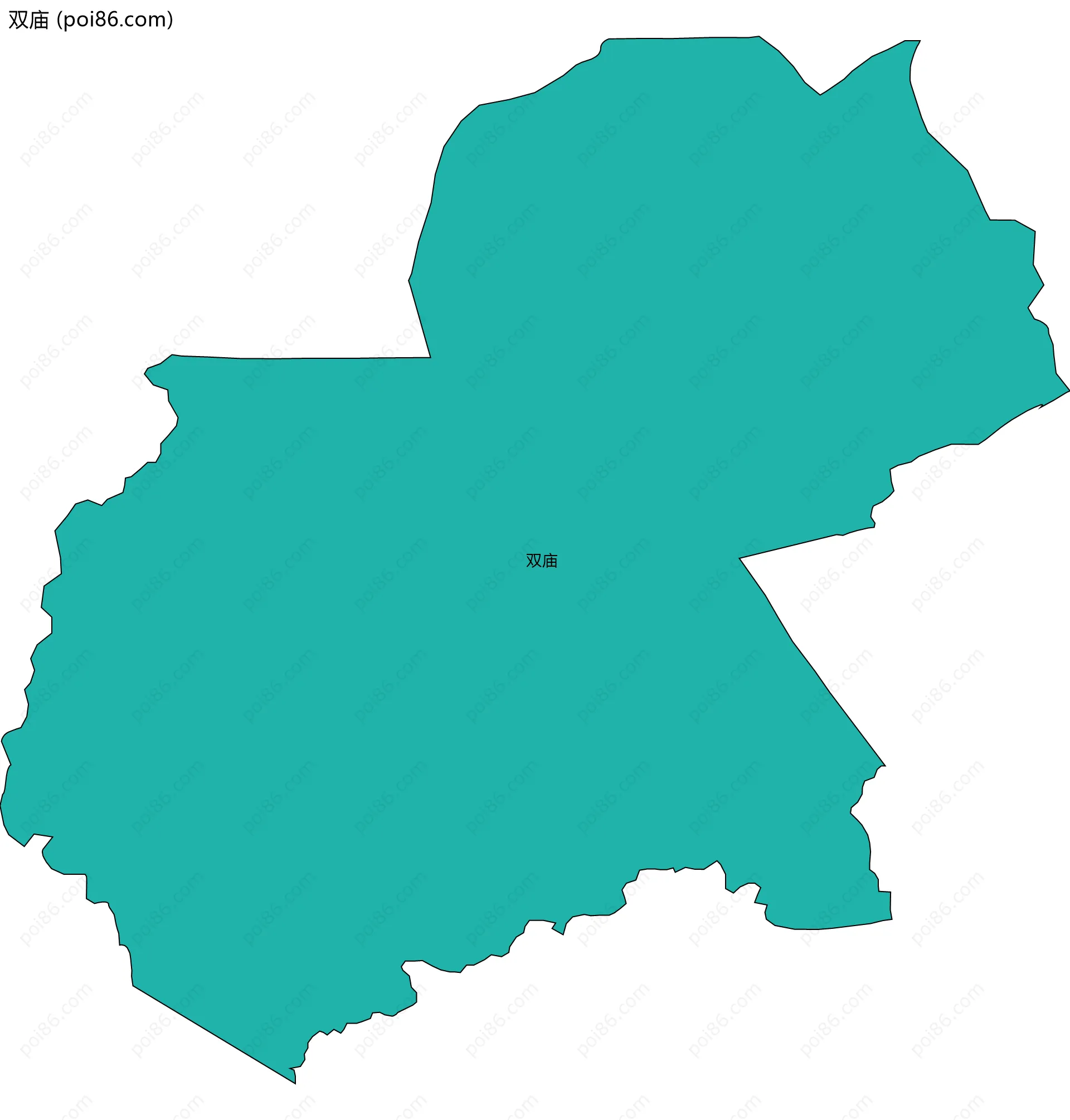双庙边界地图