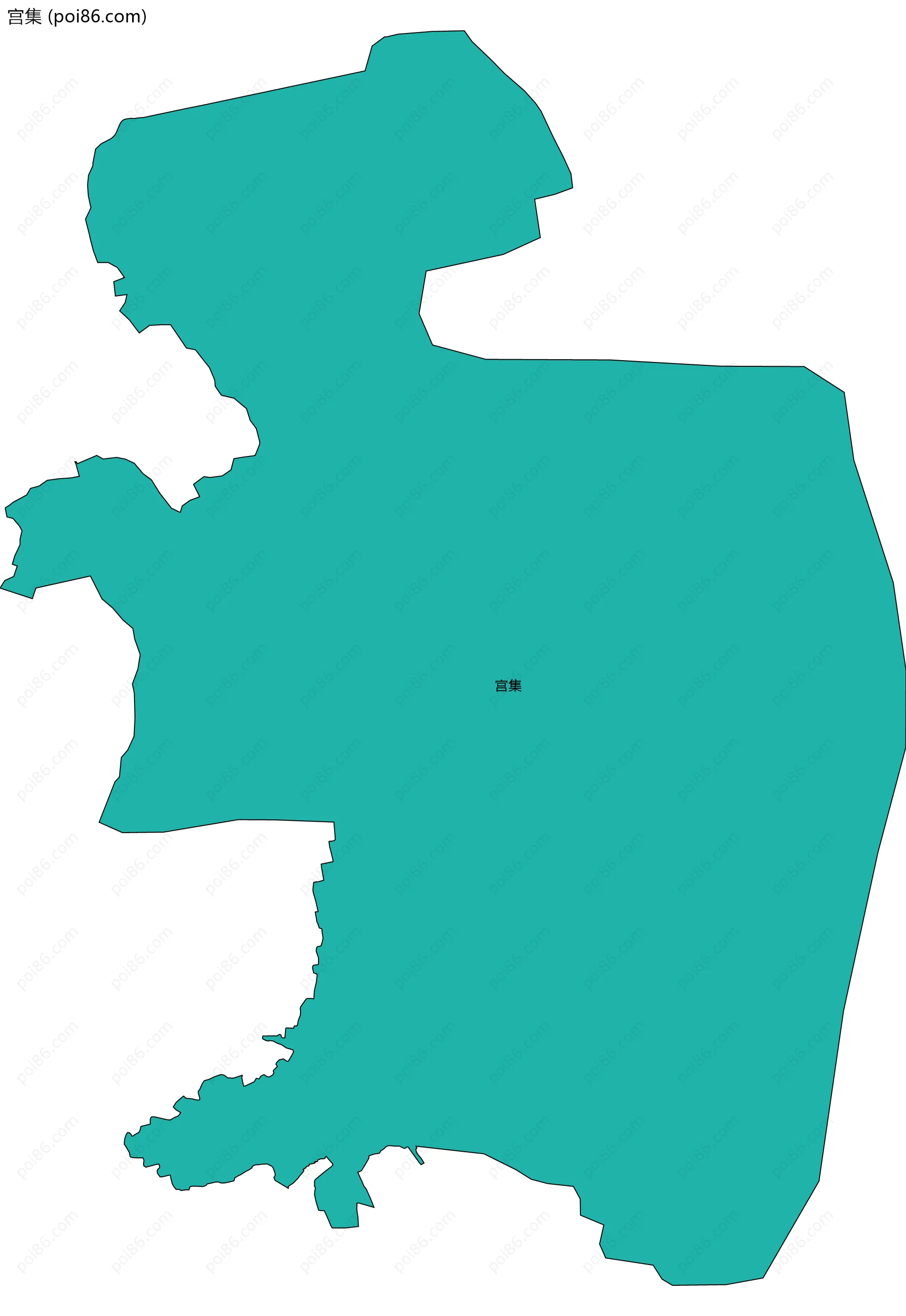 宫集边界地图