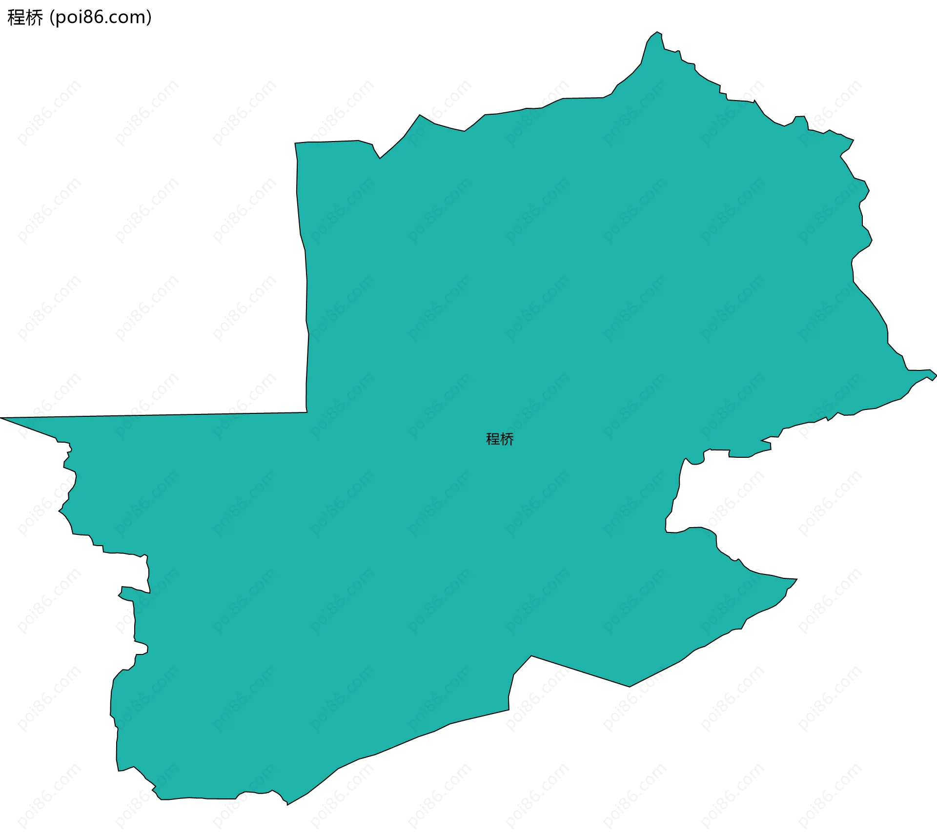 程桥边界地图