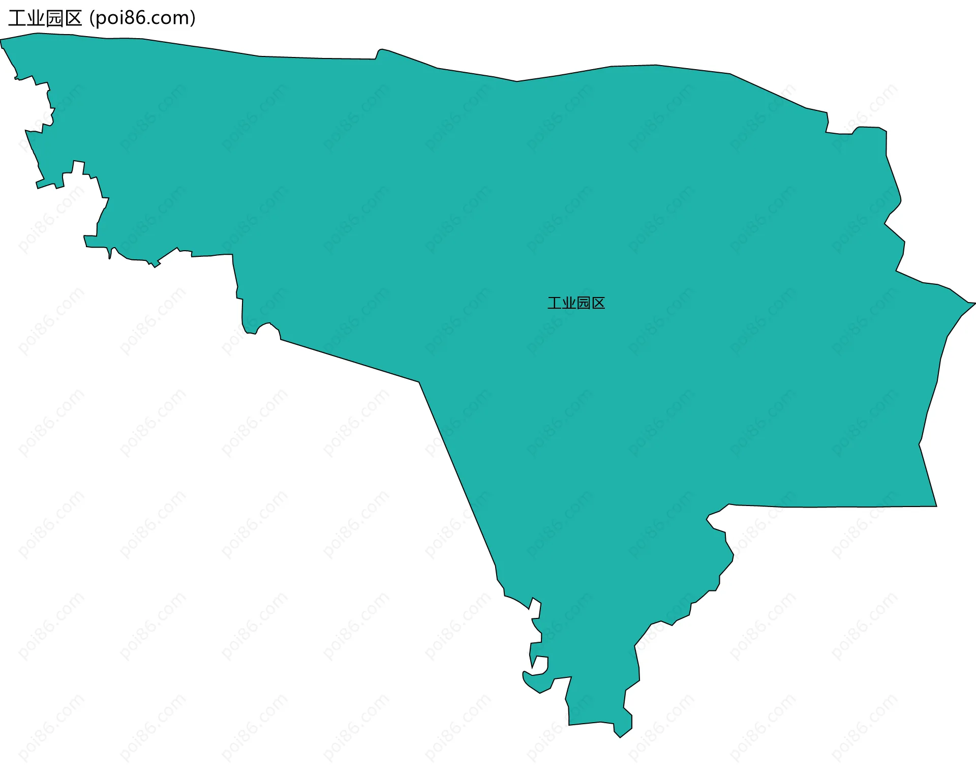 工业园区边界地图