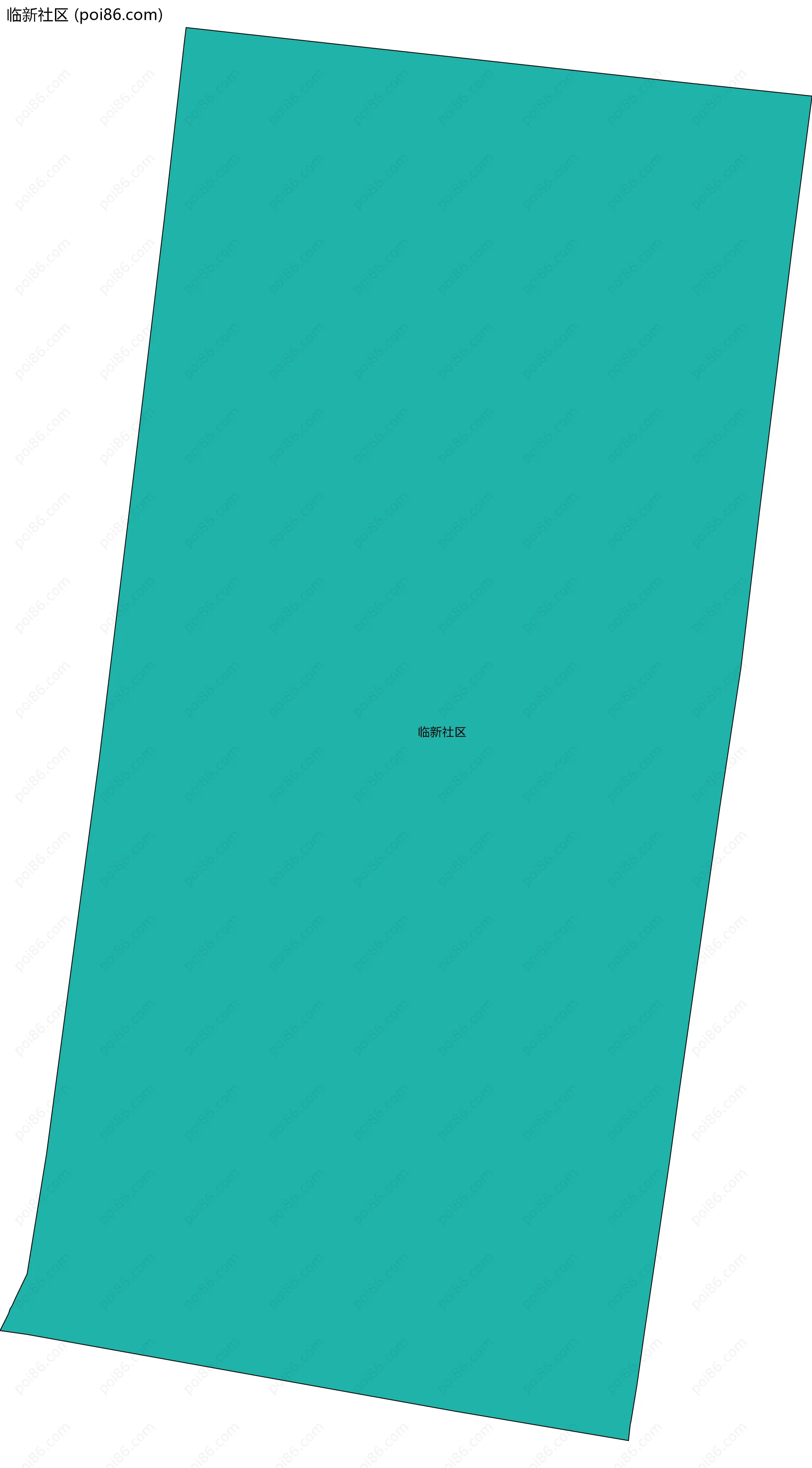 临新社区边界地图