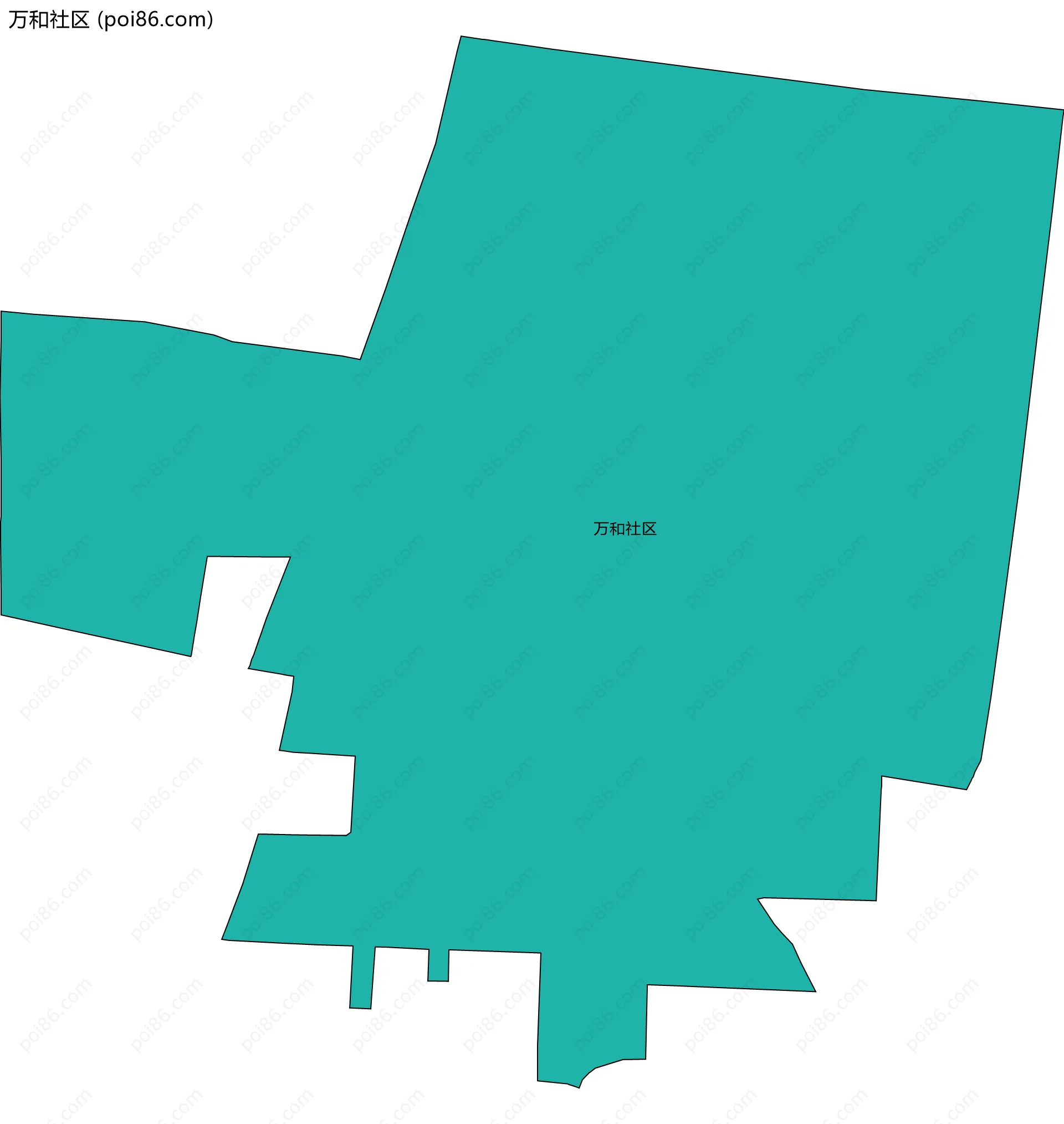 万和社区边界地图