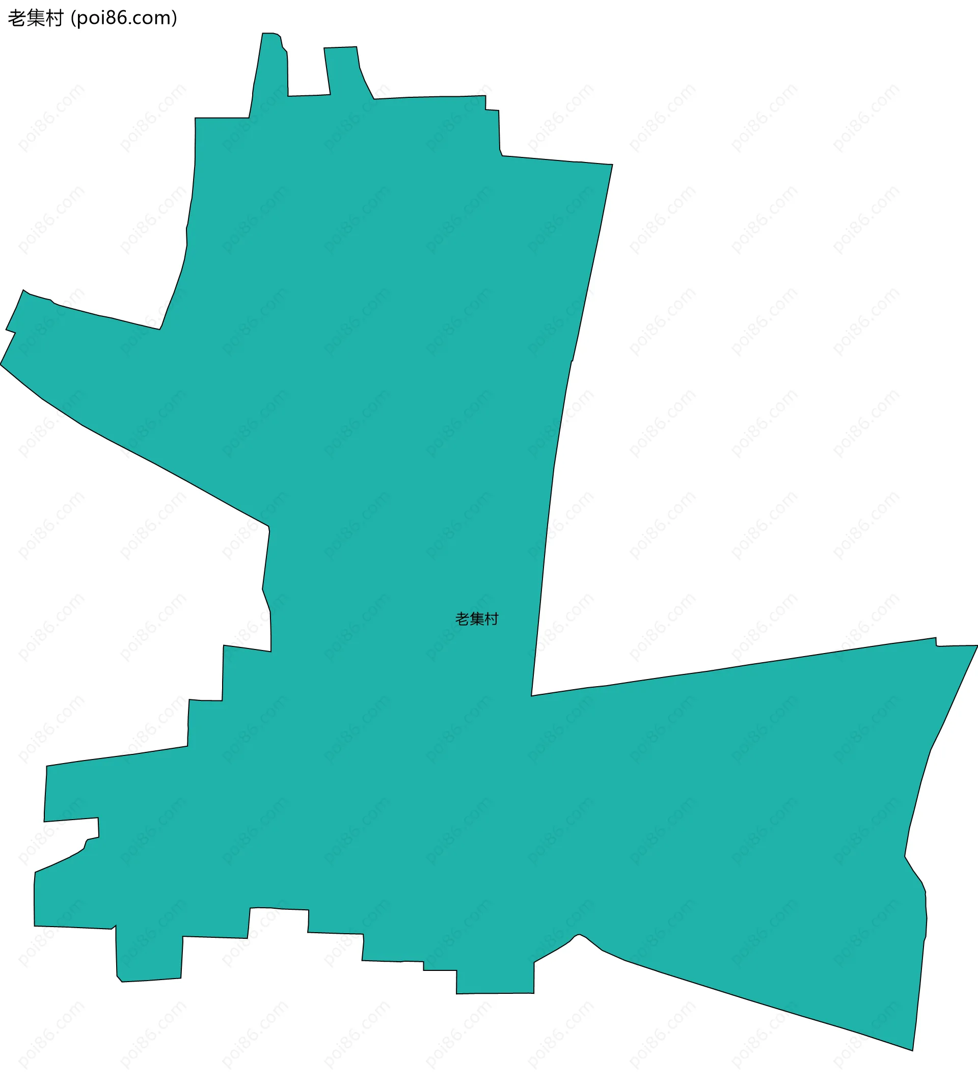 老集村边界地图