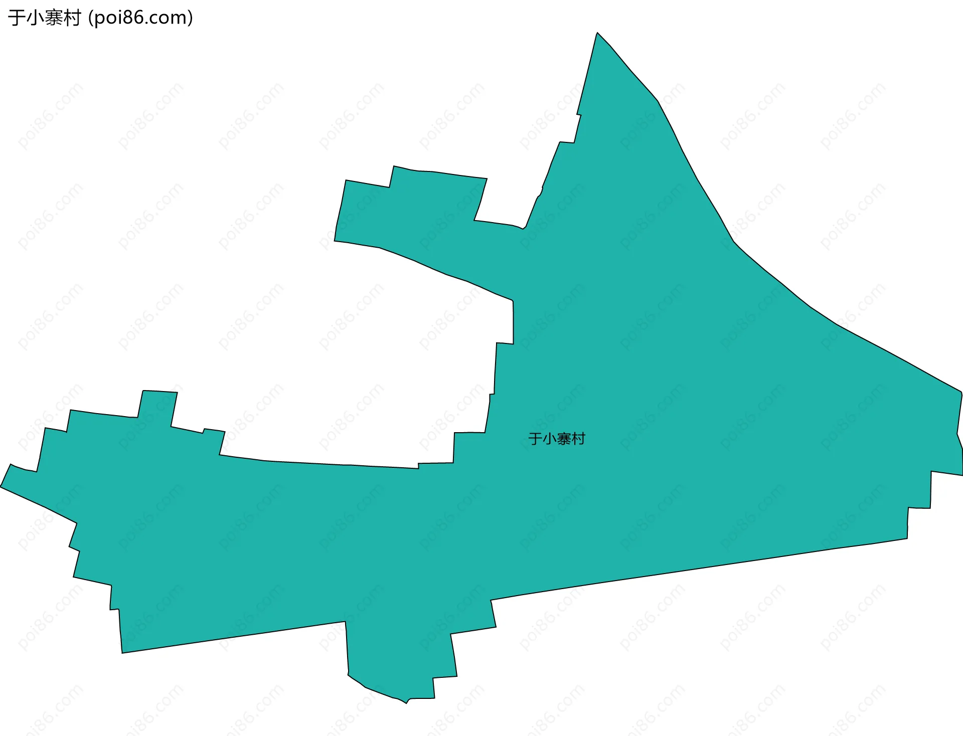 于小寨村边界地图