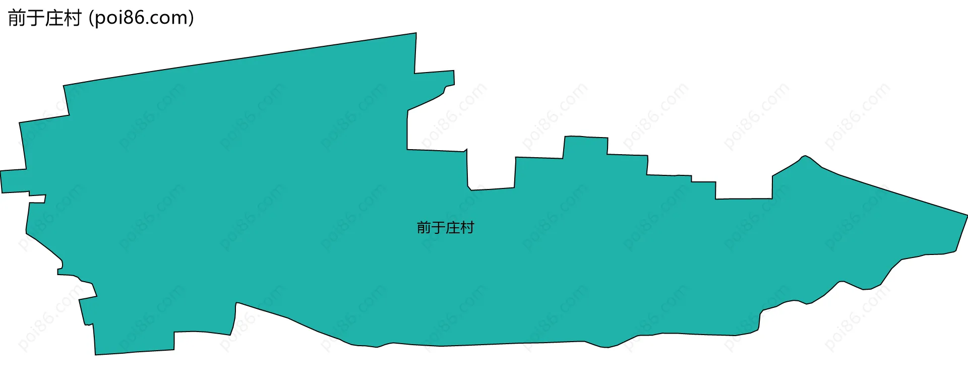 前于庄村边界地图