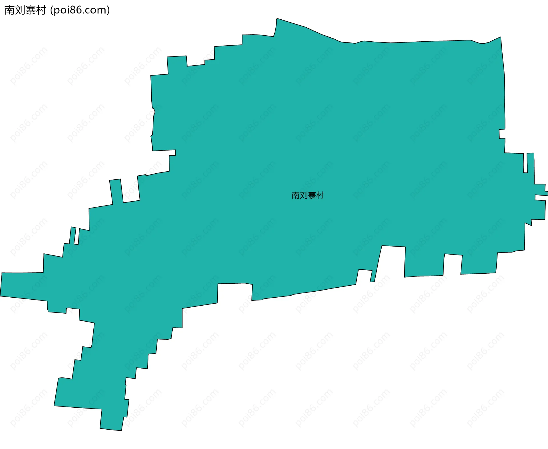 南刘寨村边界地图