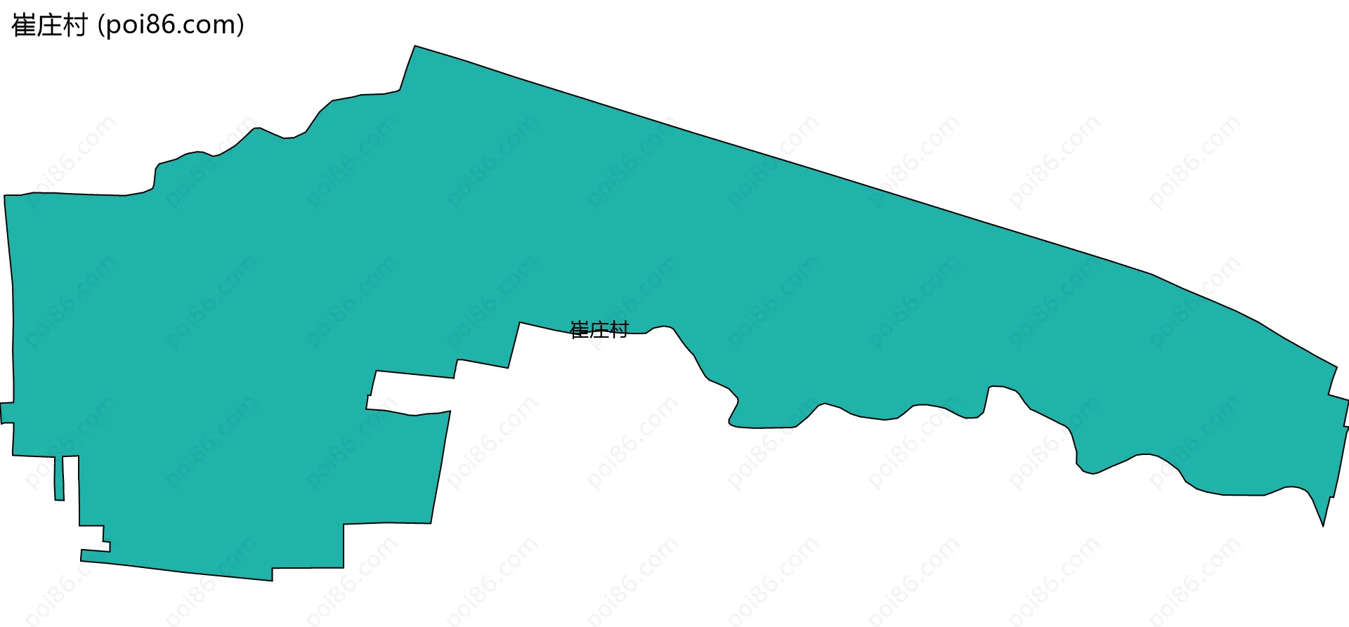 崔庄村边界地图