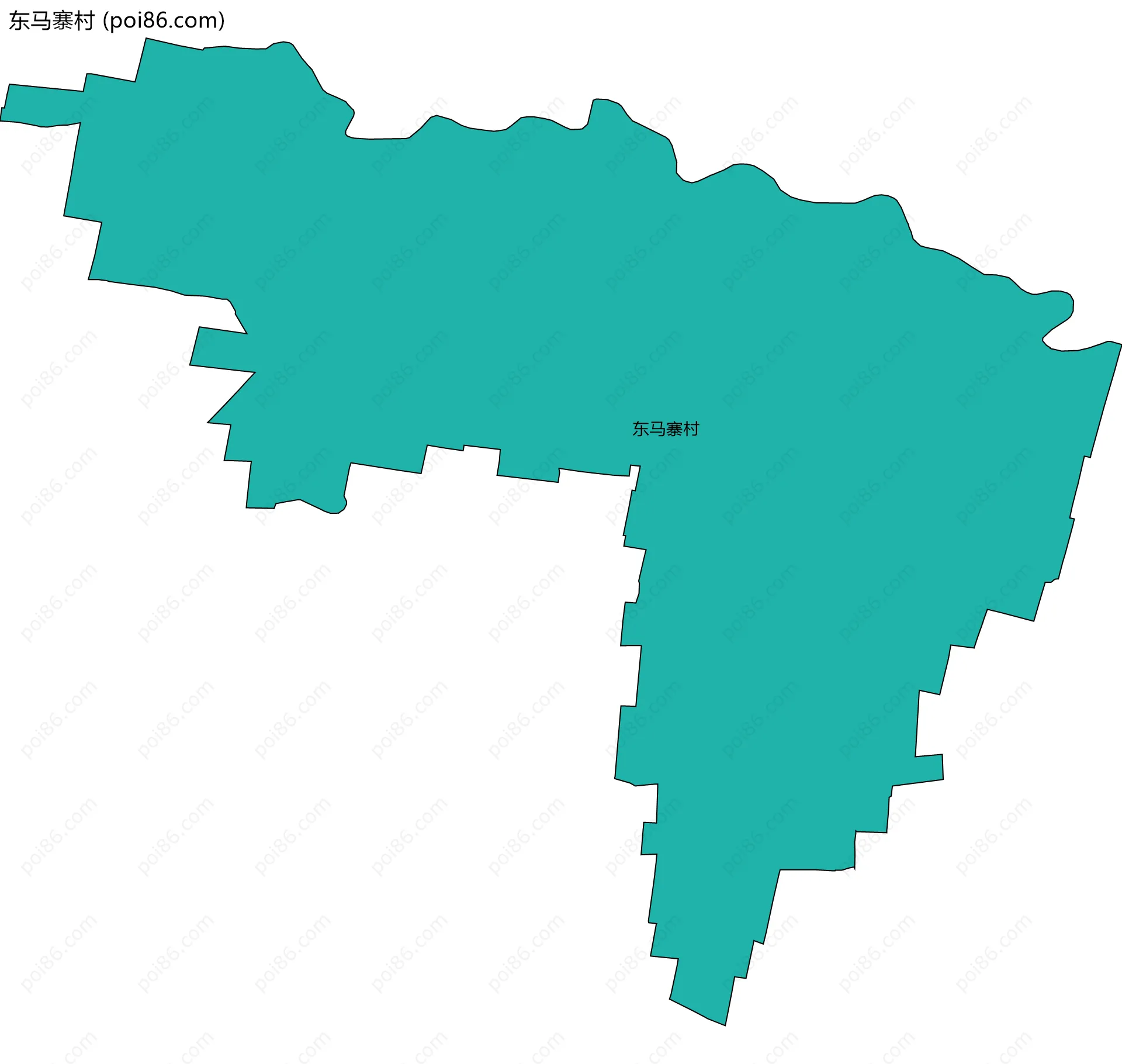 东马寨村边界地图