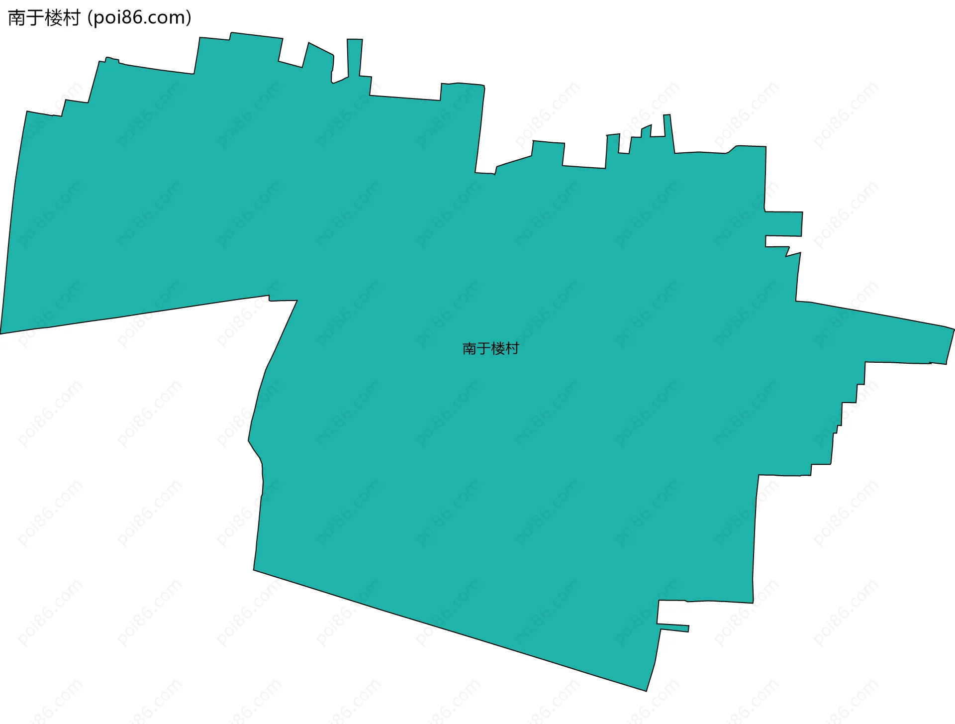 南于楼村边界地图
