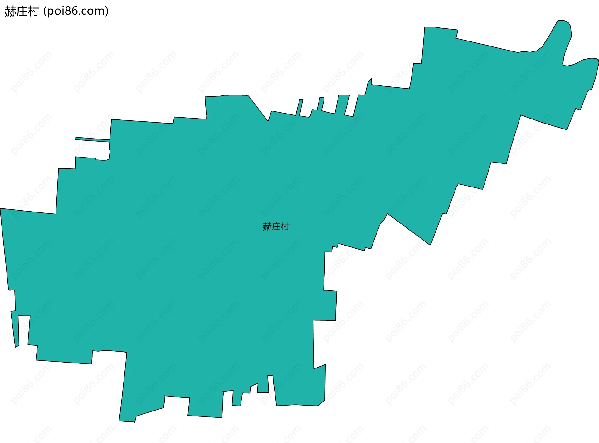 赫庄村边界地图