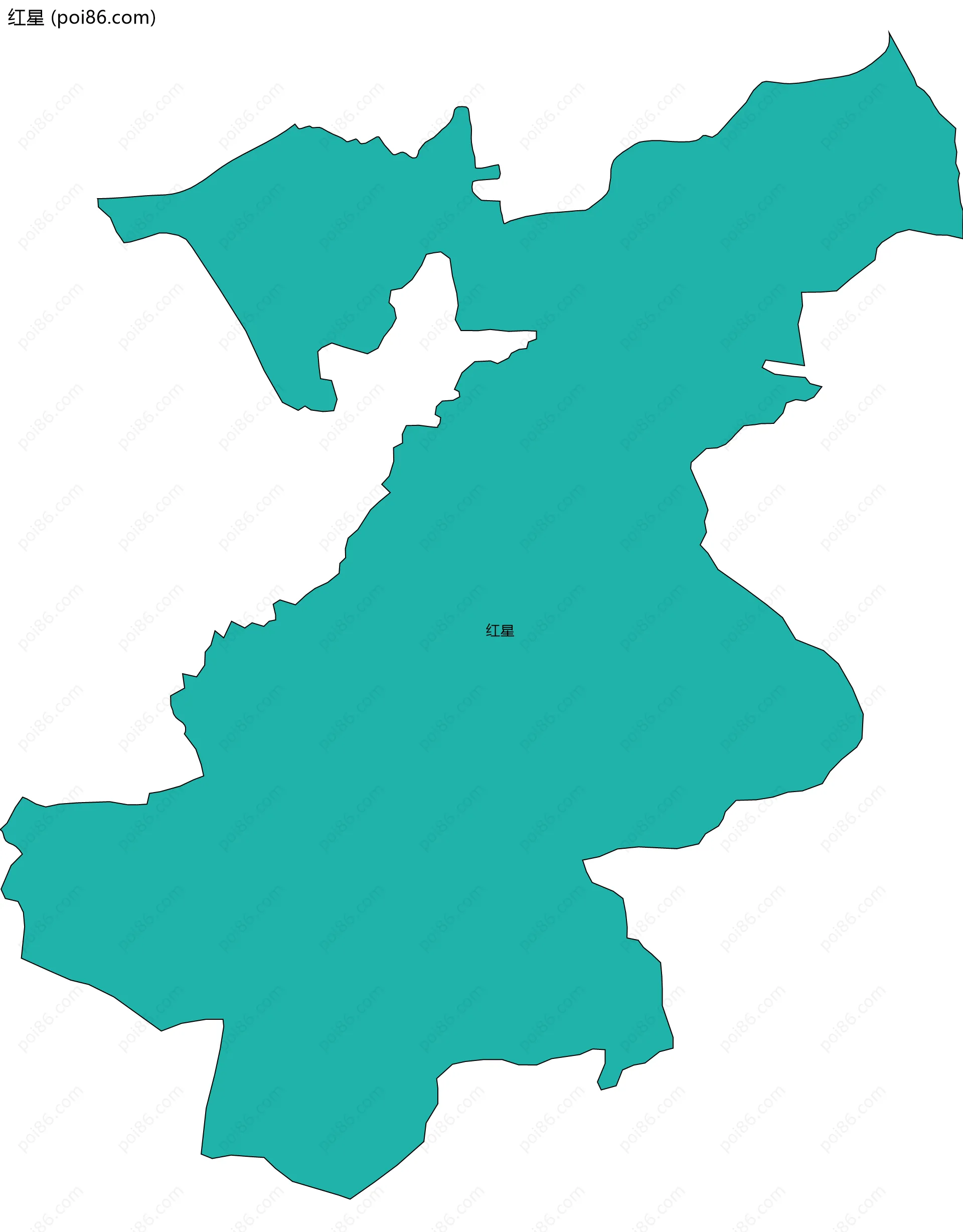 红星边界地图