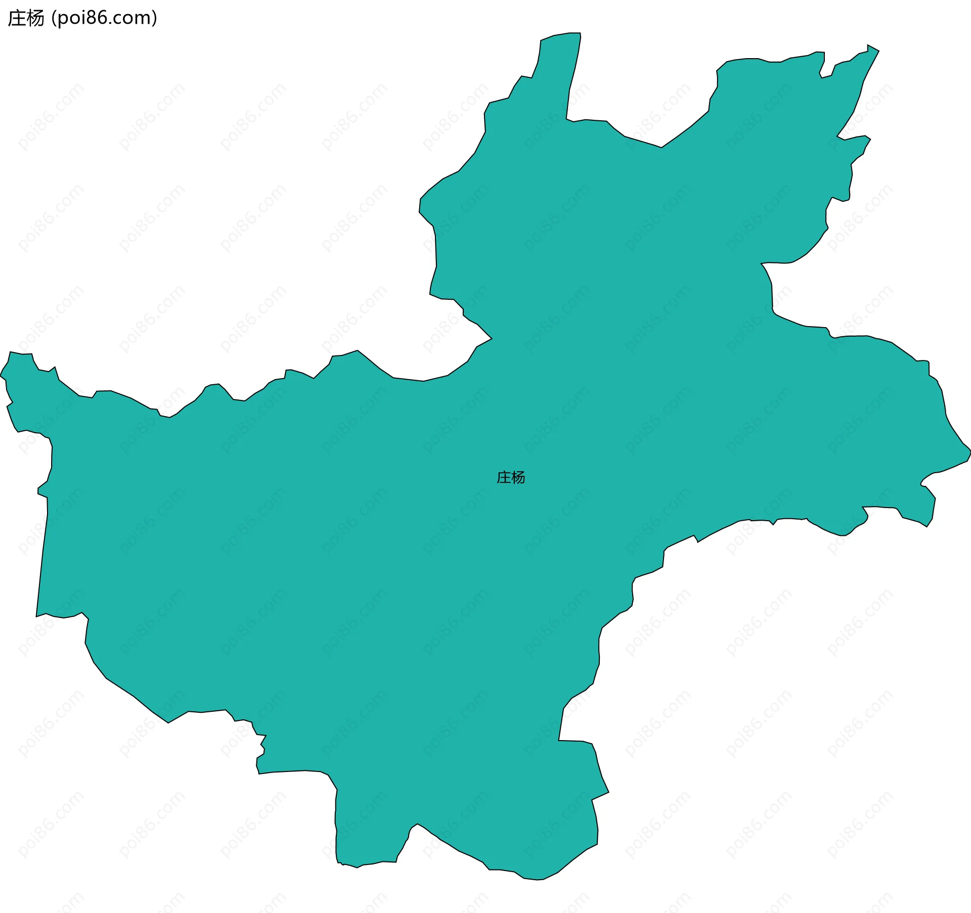 庄杨边界地图