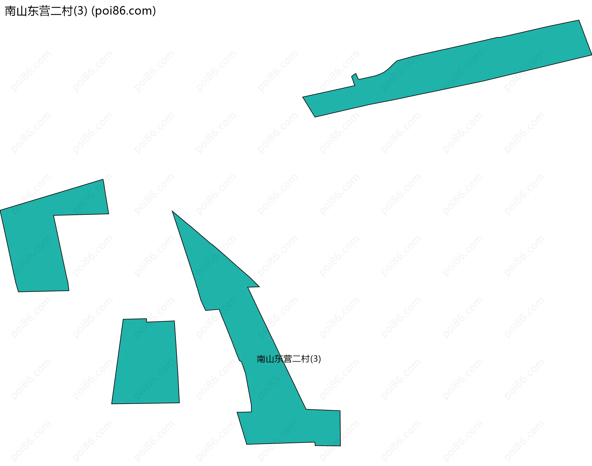 南山东营二村(3)边界地图