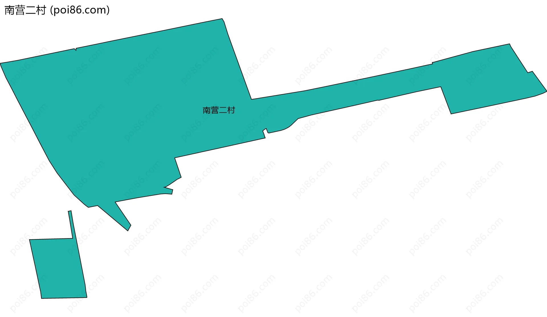 南营二村边界地图