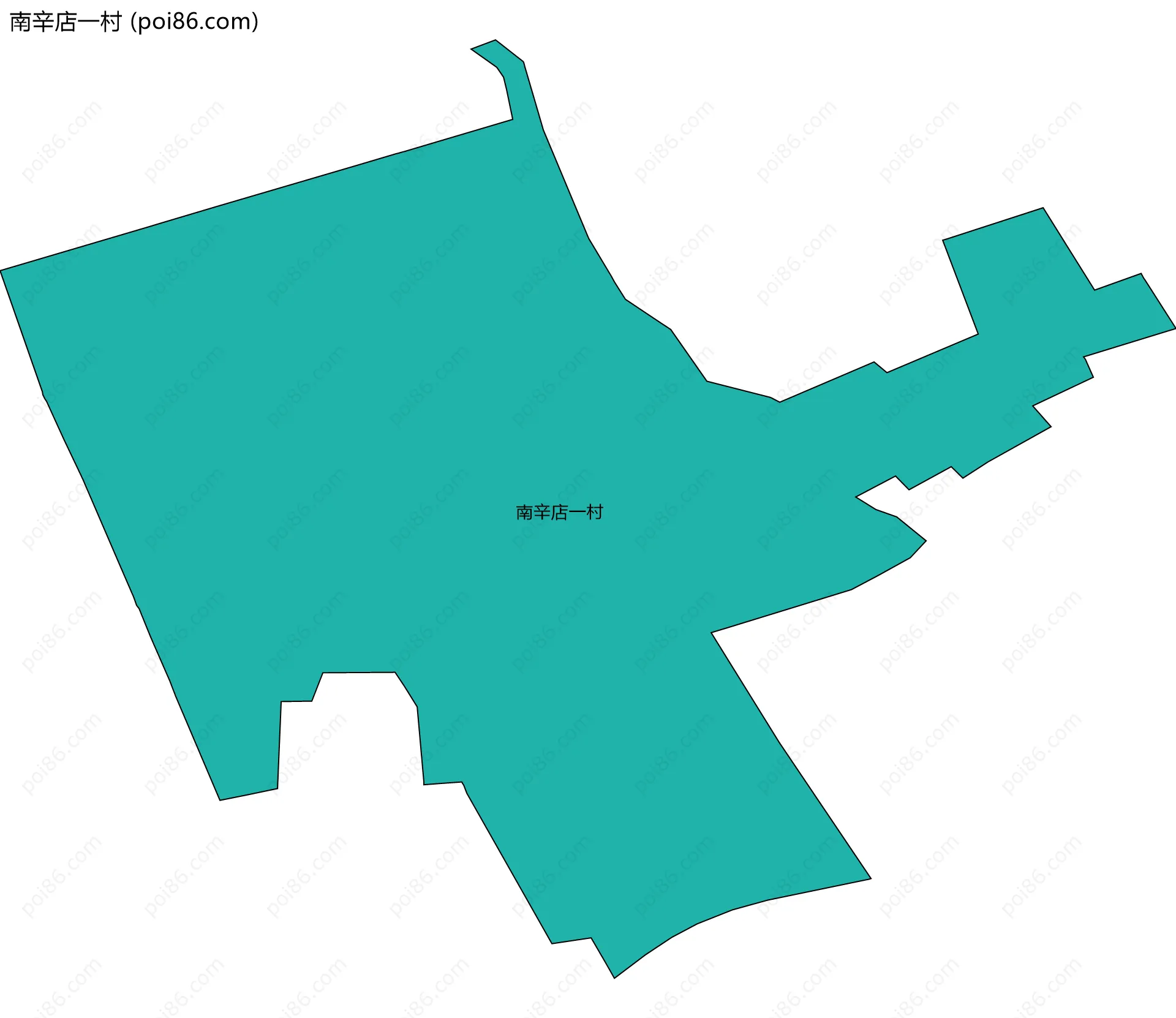 南辛店一村边界地图