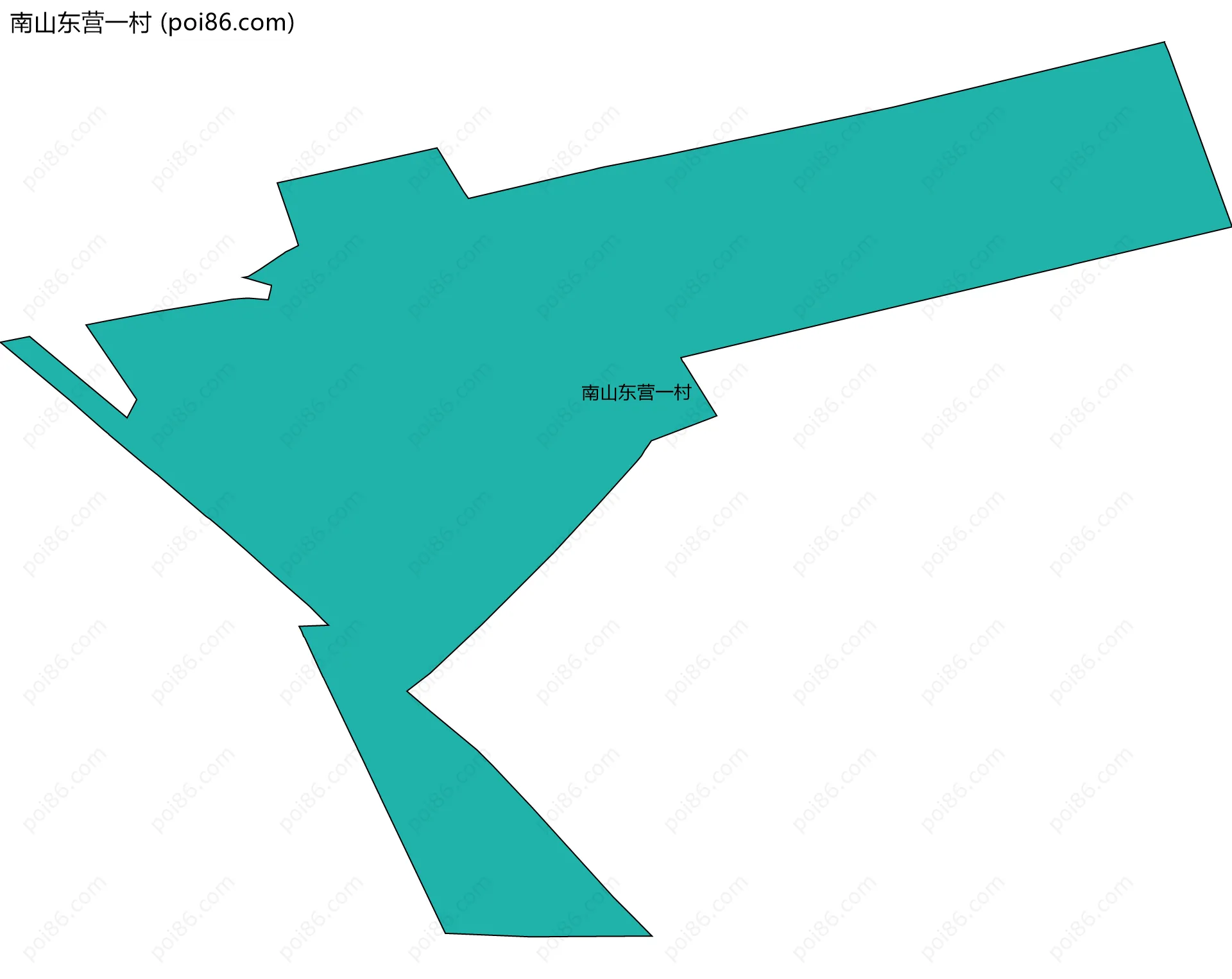 南山东营一村边界地图