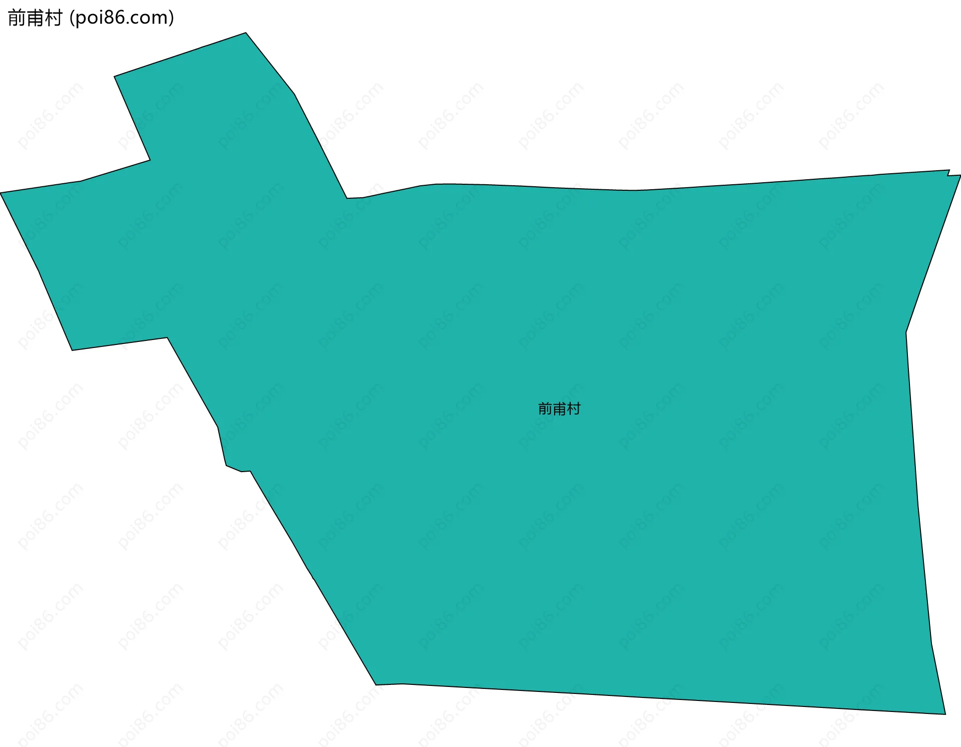 前甫村边界地图