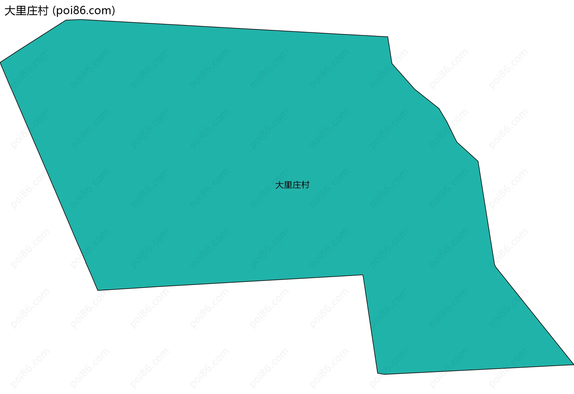 大里庄村边界地图