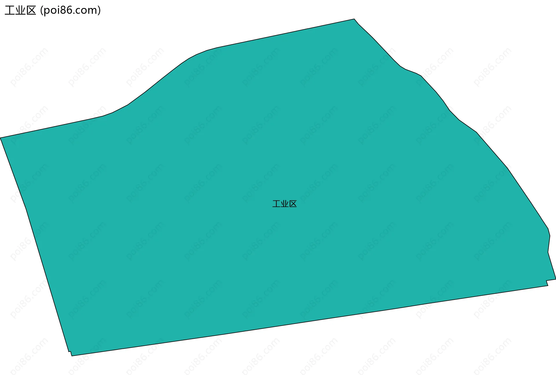 工业区边界地图