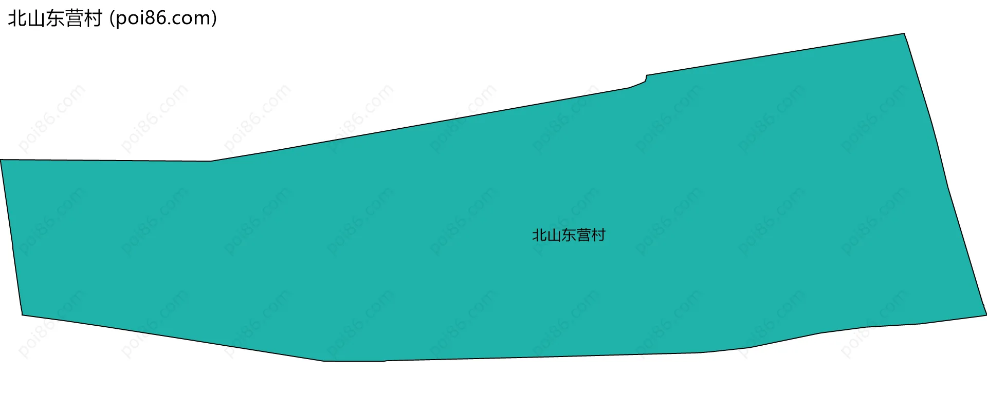 北山东营村边界地图