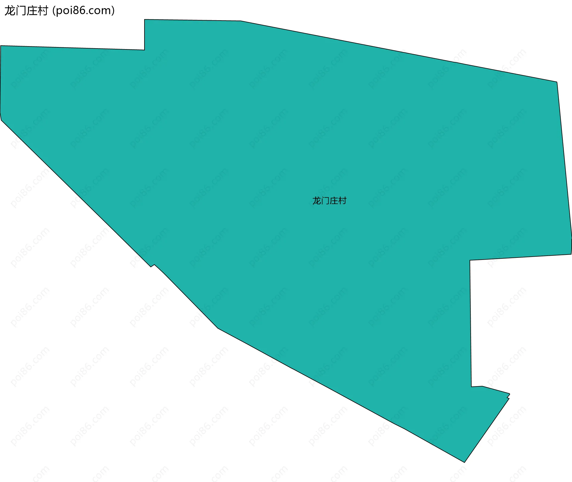龙门庄村边界地图