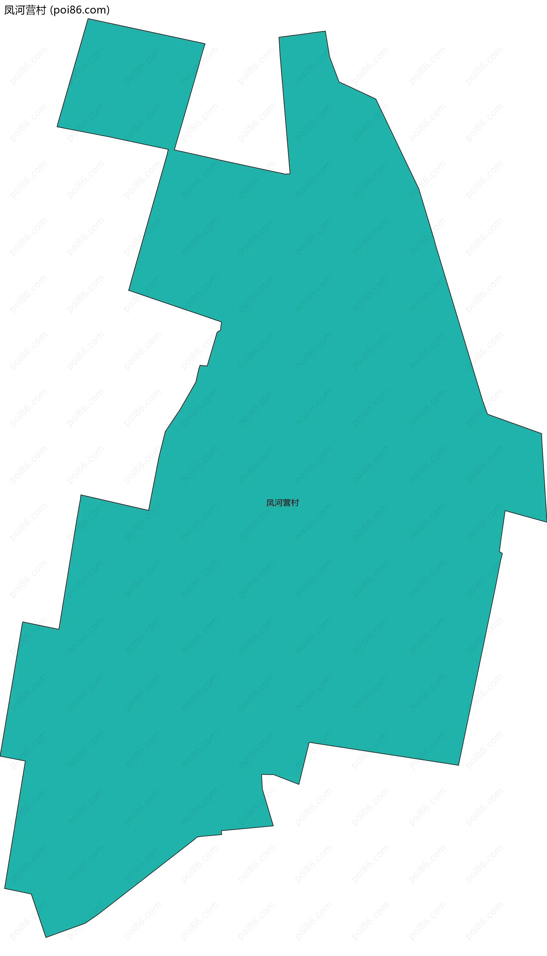 凤河营村边界地图