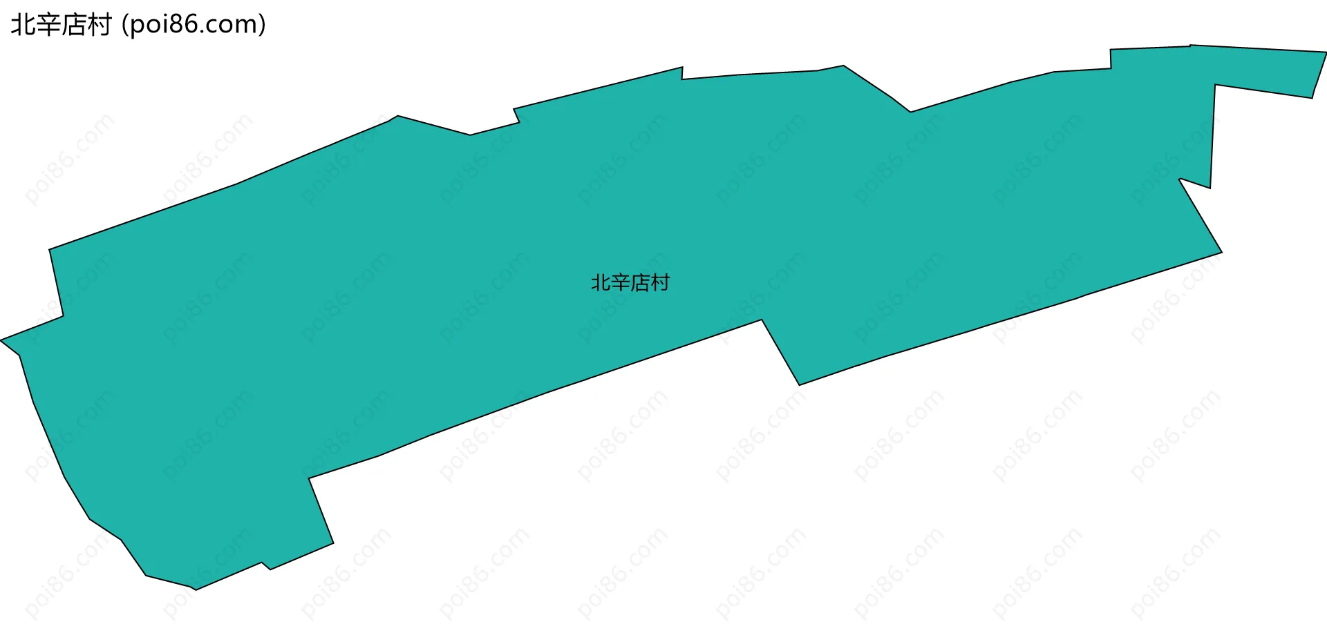 北辛店村边界地图
