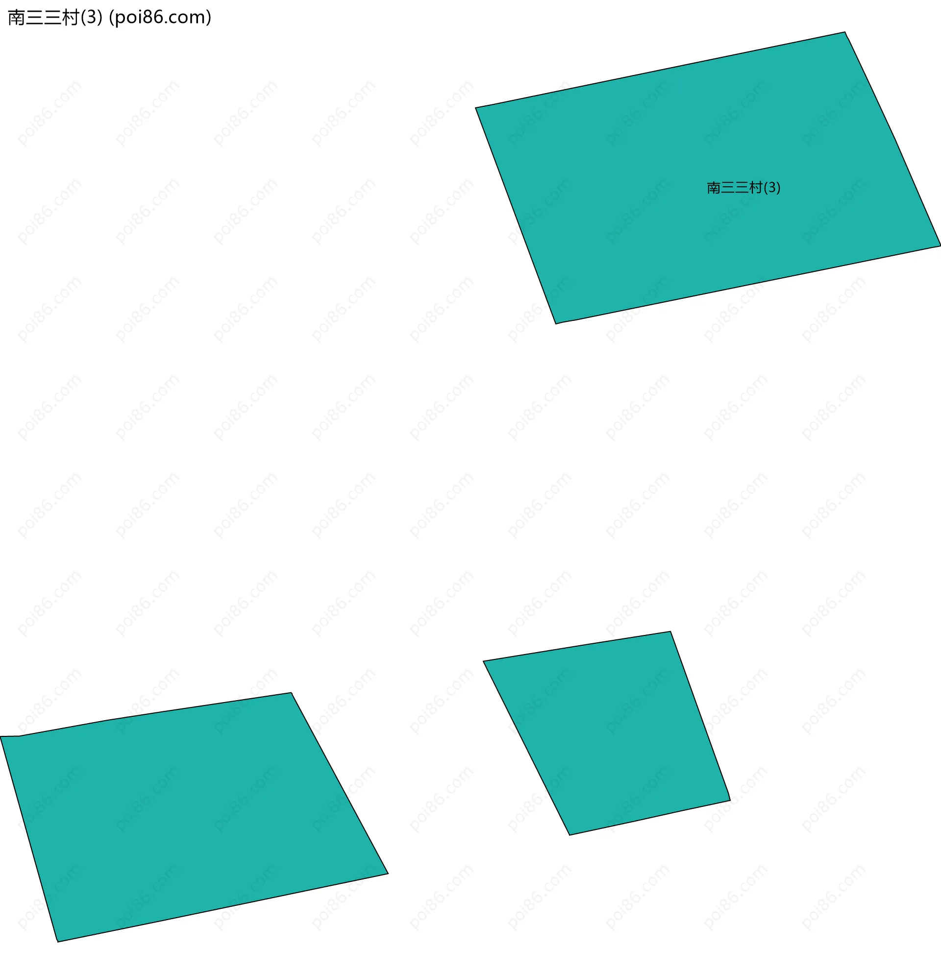 南三三村(3)边界地图