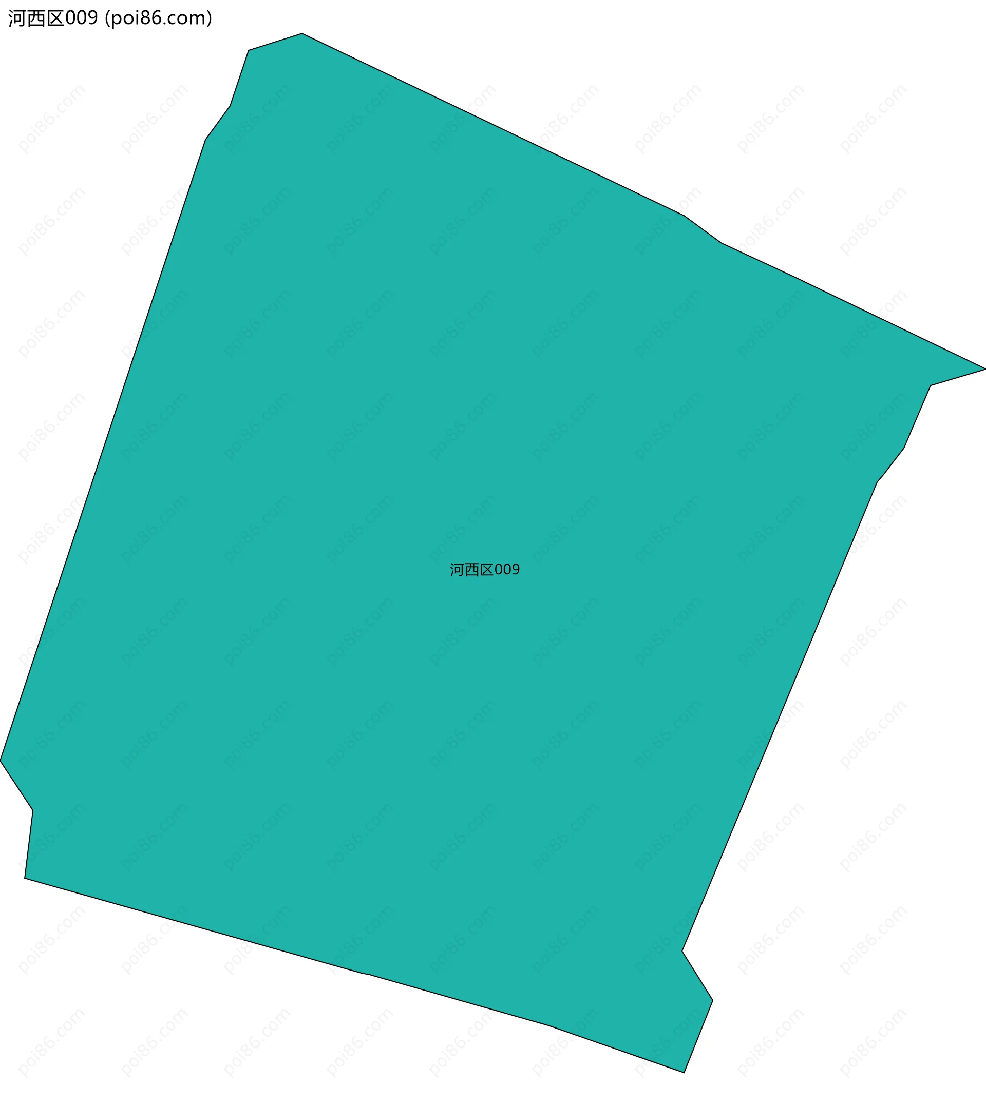 河西区009边界地图