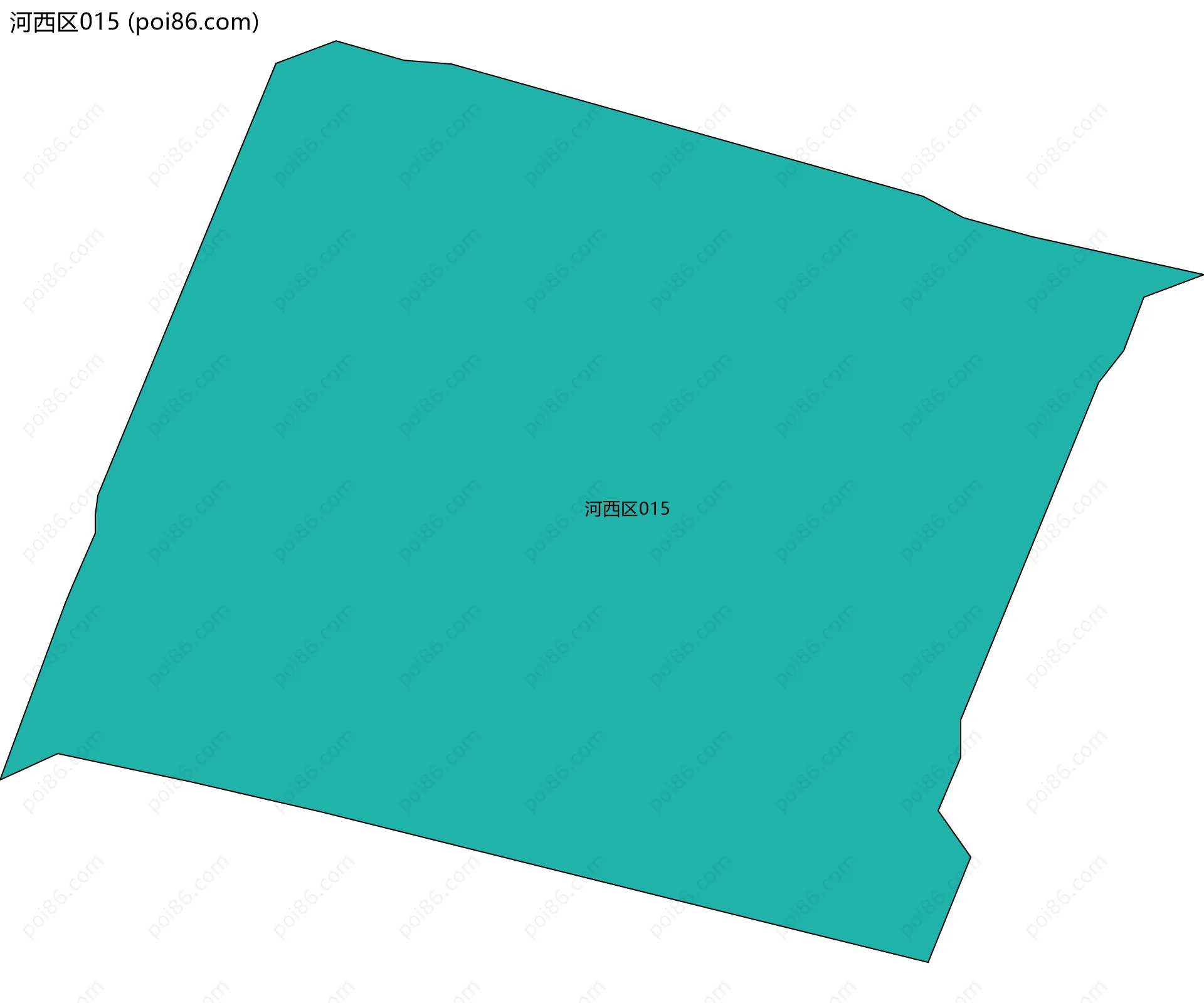 河西区015边界地图