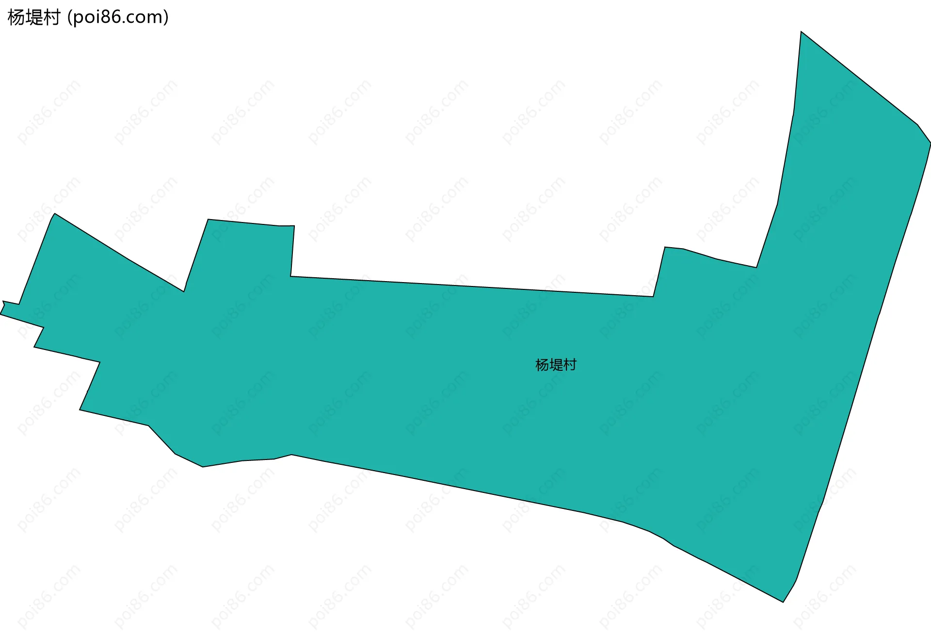 杨堤村边界地图