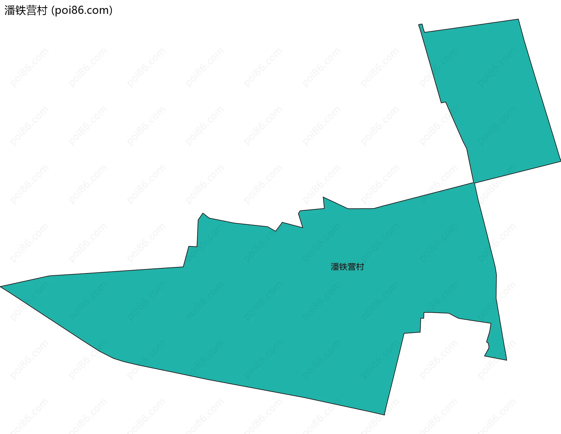 潘铁营村边界地图