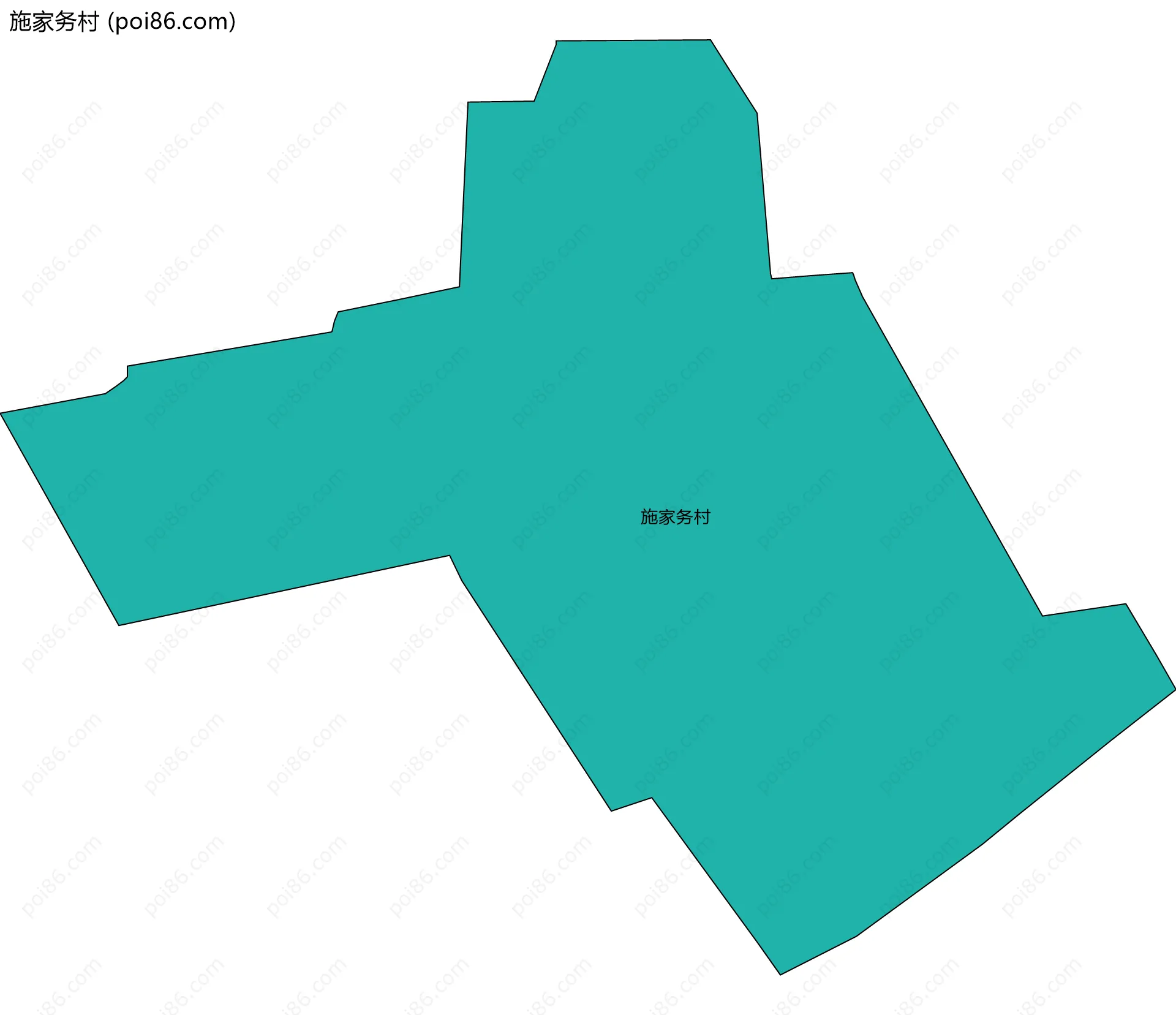 施家务村边界地图