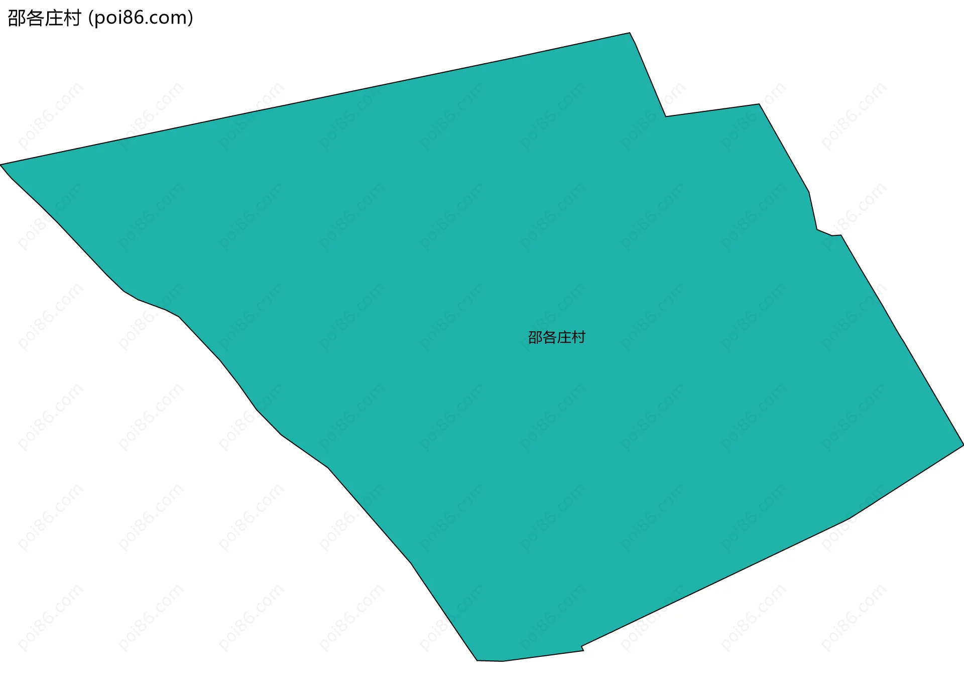 邵各庄村边界地图
