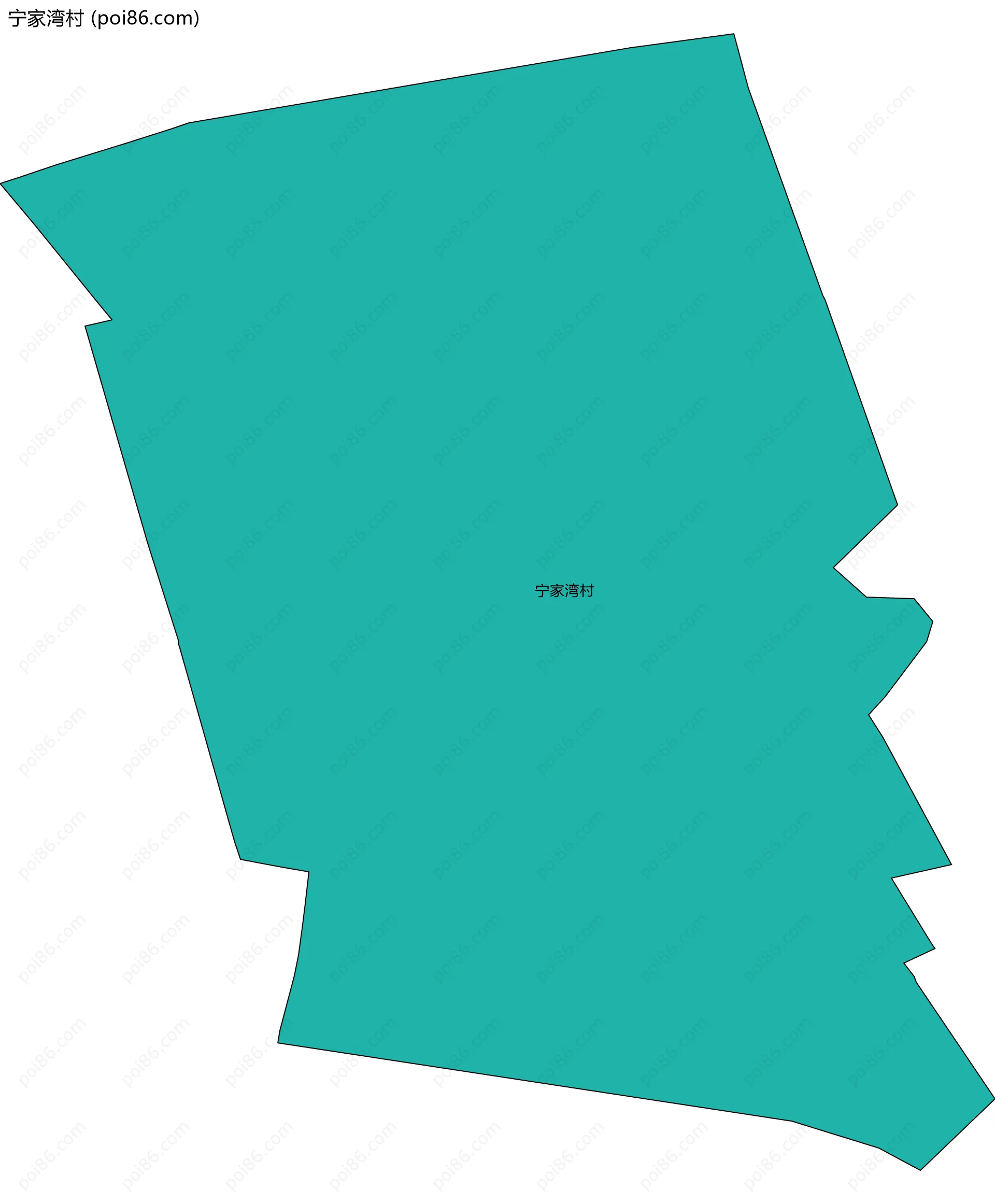 宁家湾村边界地图