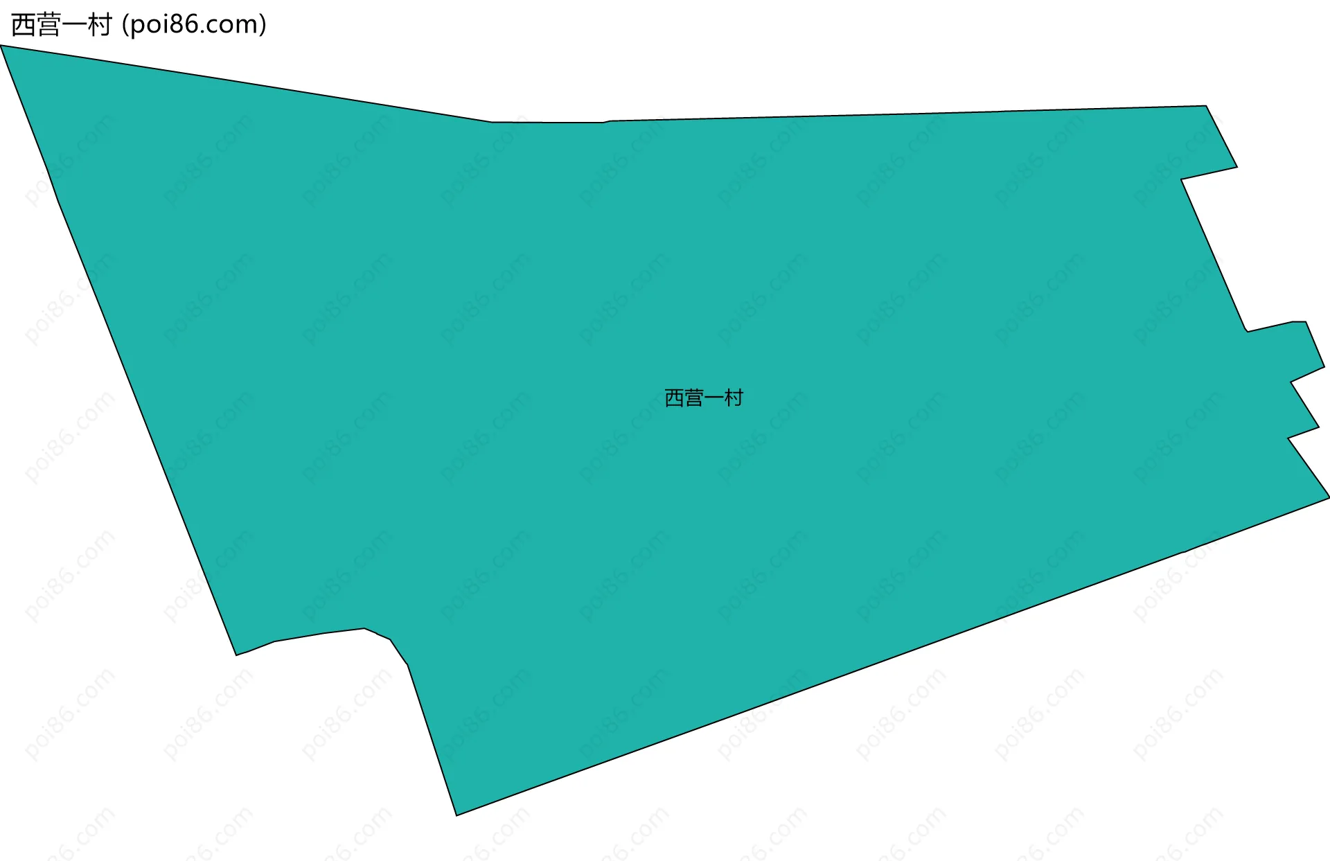 西营一村边界地图