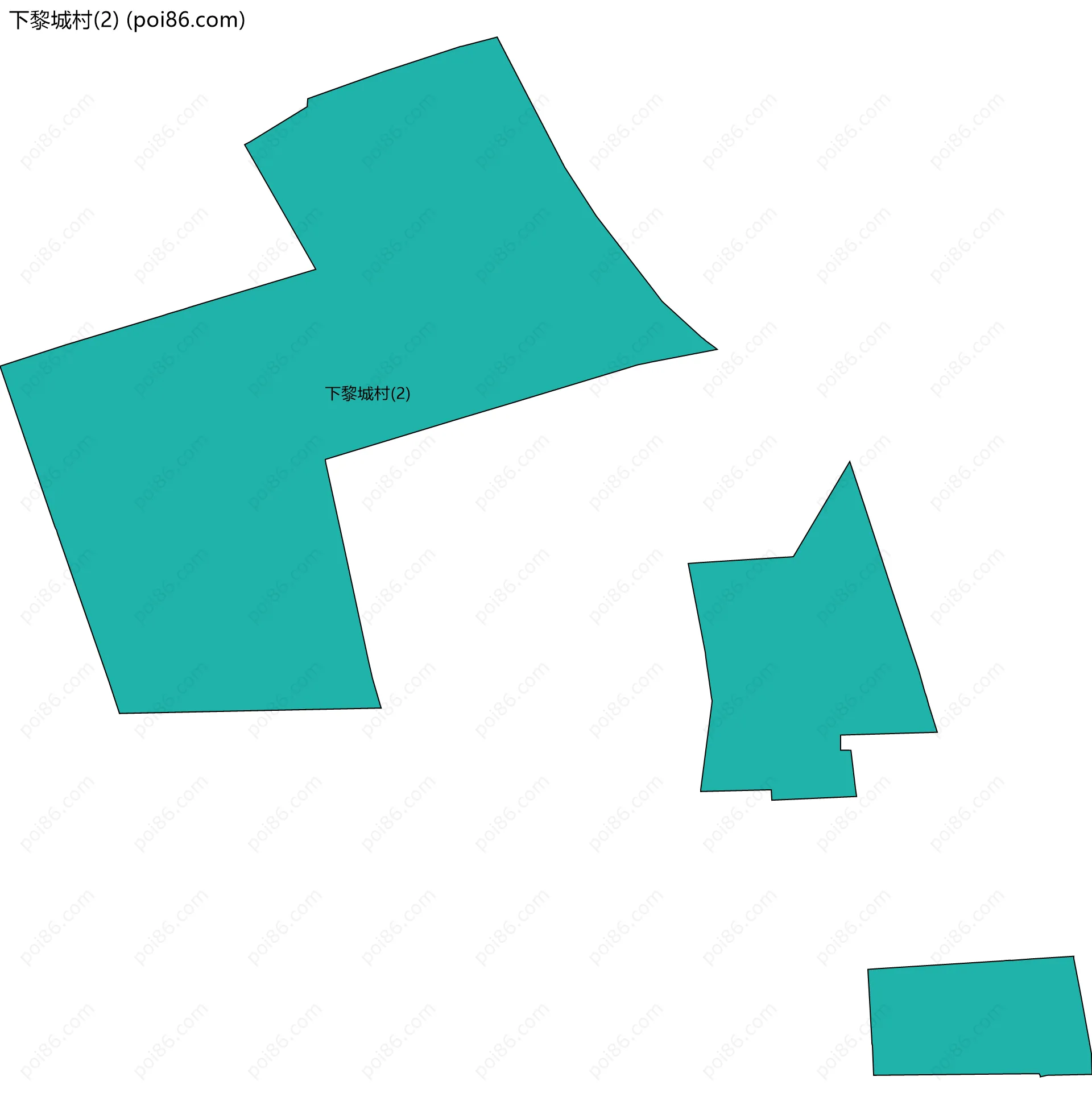 下黎城村(2)边界地图