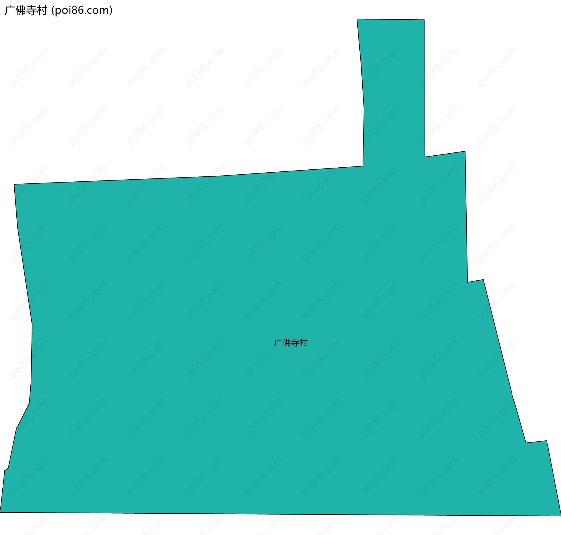 广佛寺村边界地图