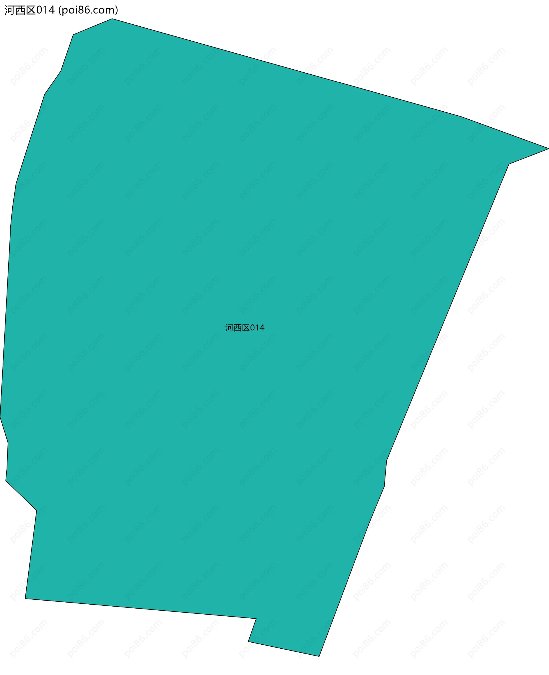 河西区014边界地图